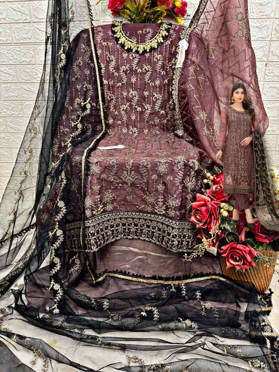 Fepic Rosemeen Organza Pakistani Suit view 2