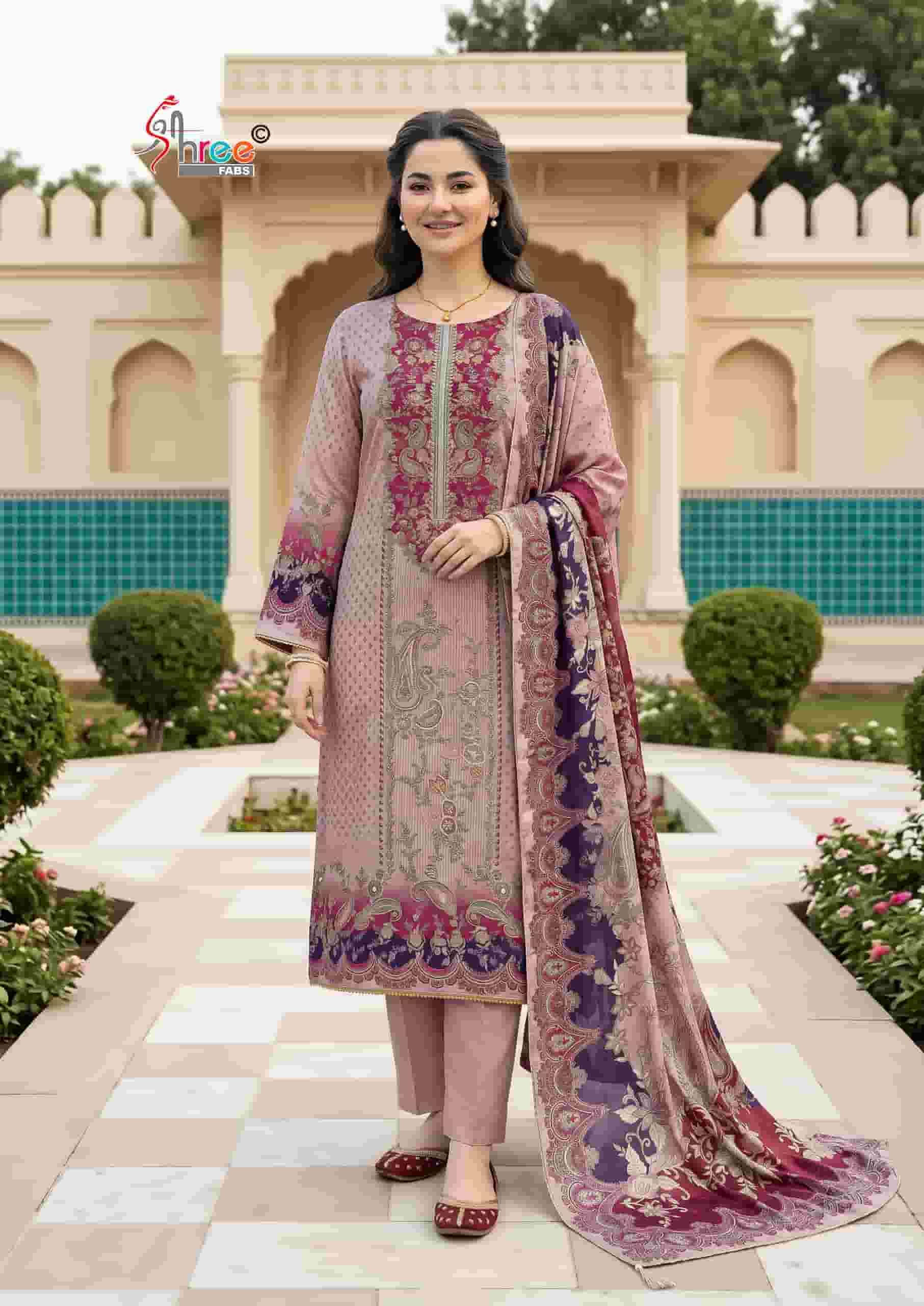 Shree Fabs Kt 361 Digital Printed Muslin Pakistani Suit Festive Collection view 3