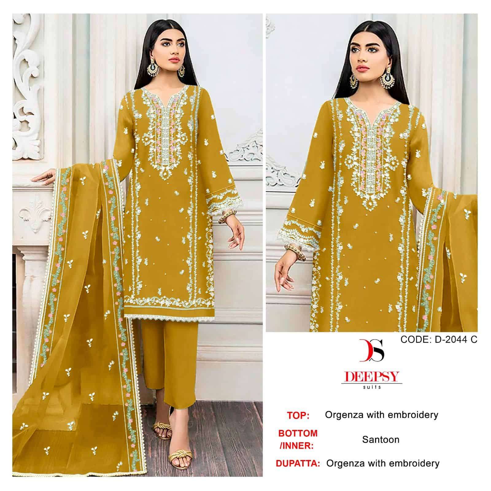Deepsy D 2044 Colors Pakistani Latest Designs Festive Wear Salwar Suit Wholesalers view 3