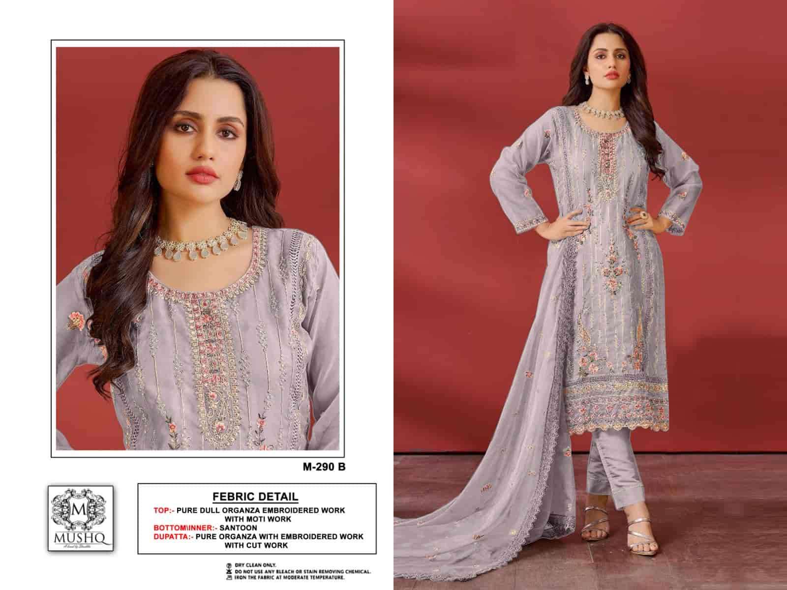 Mushq M-290 B Organza Embroidered Salwar Suit