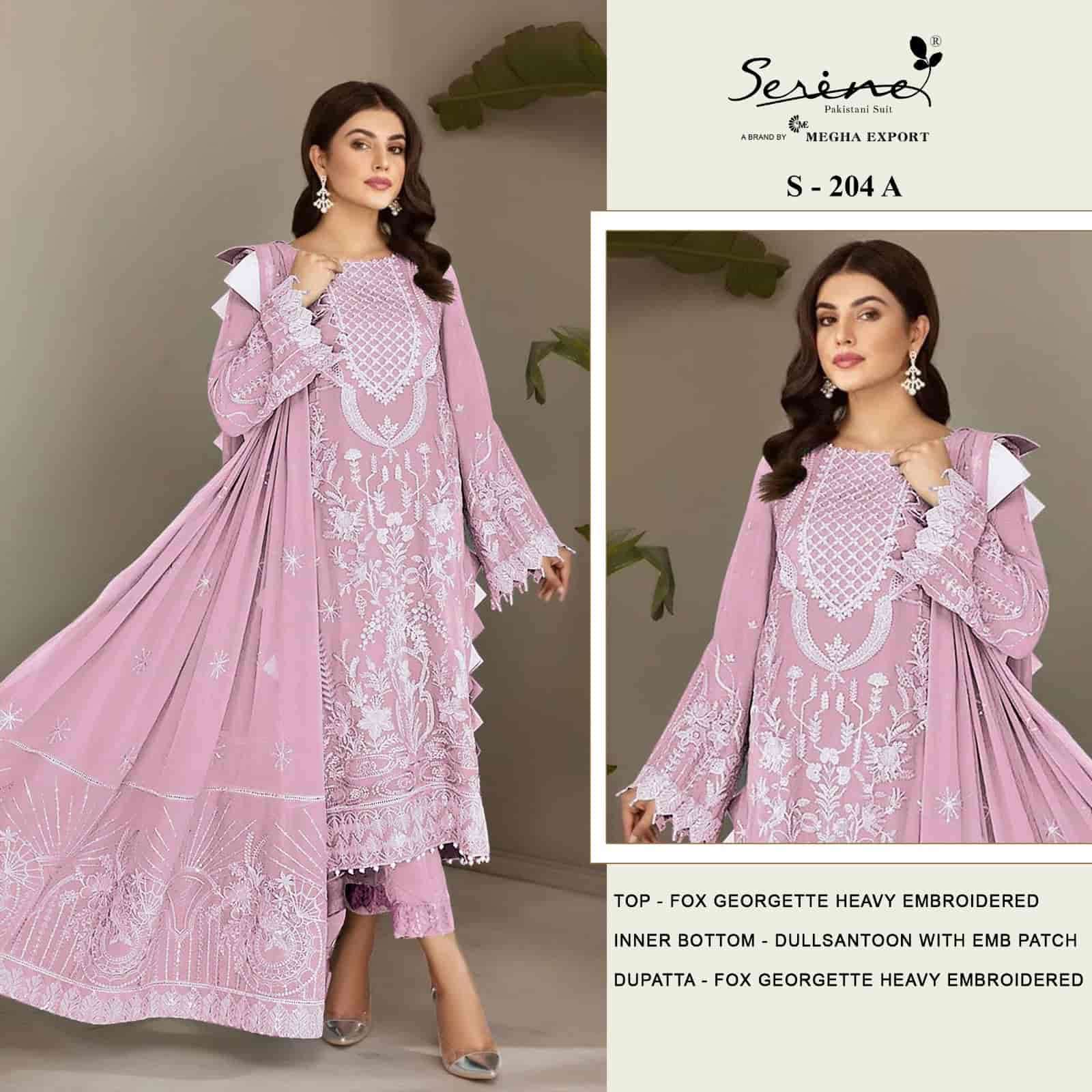 Megha Export S 204 Colors Pakistani Festive Wear Style Designer Salwar Suit Wholesalers view 2