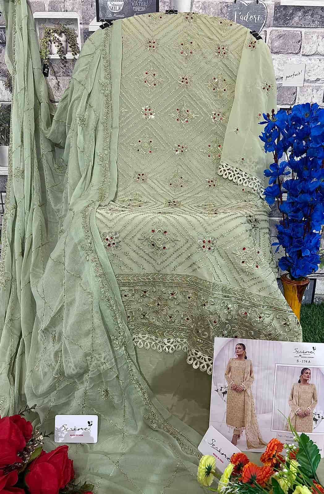 Serine S-174 Embroidered Pakistani Salwar Suit view 6