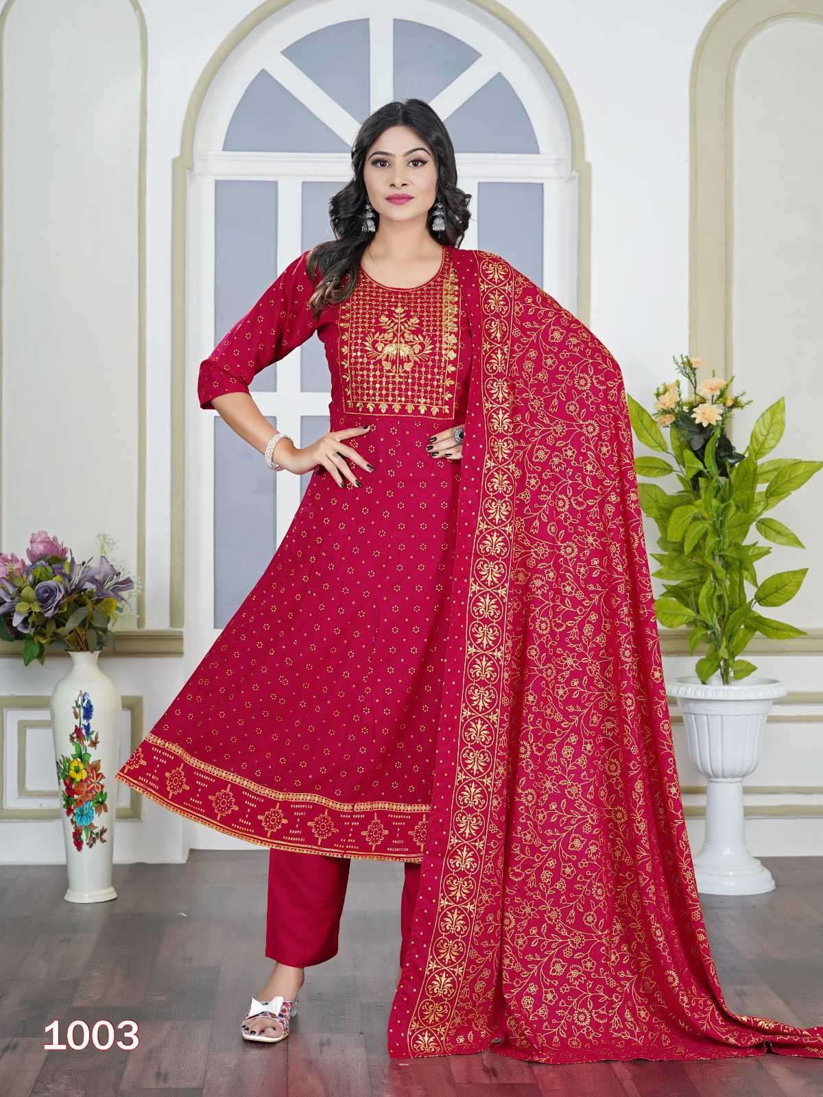 Padmavati Akira Vol 2 Anarkali Pattern Readymade 3 Piece Set Catalogs view 5