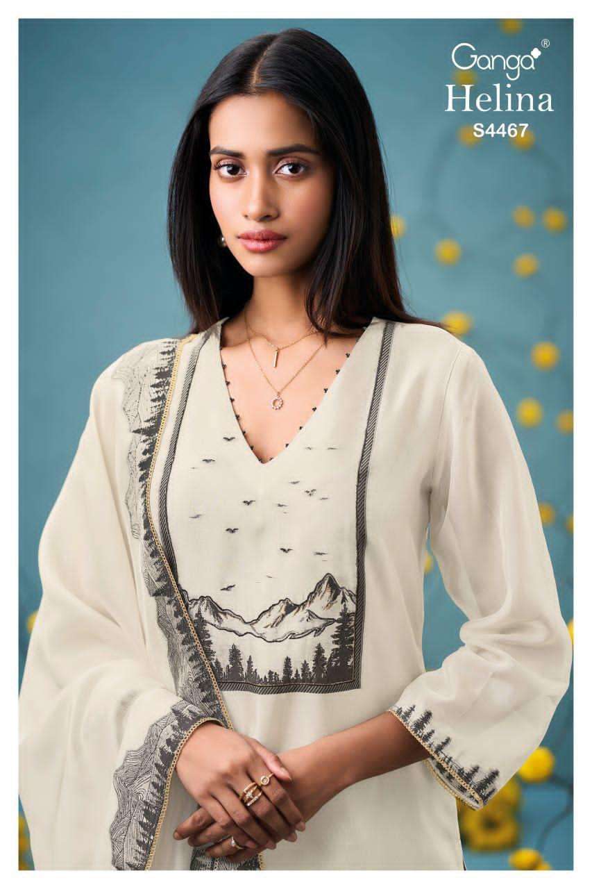 Ganga Fashion Helina Woven Silk Salwar Suit view 4