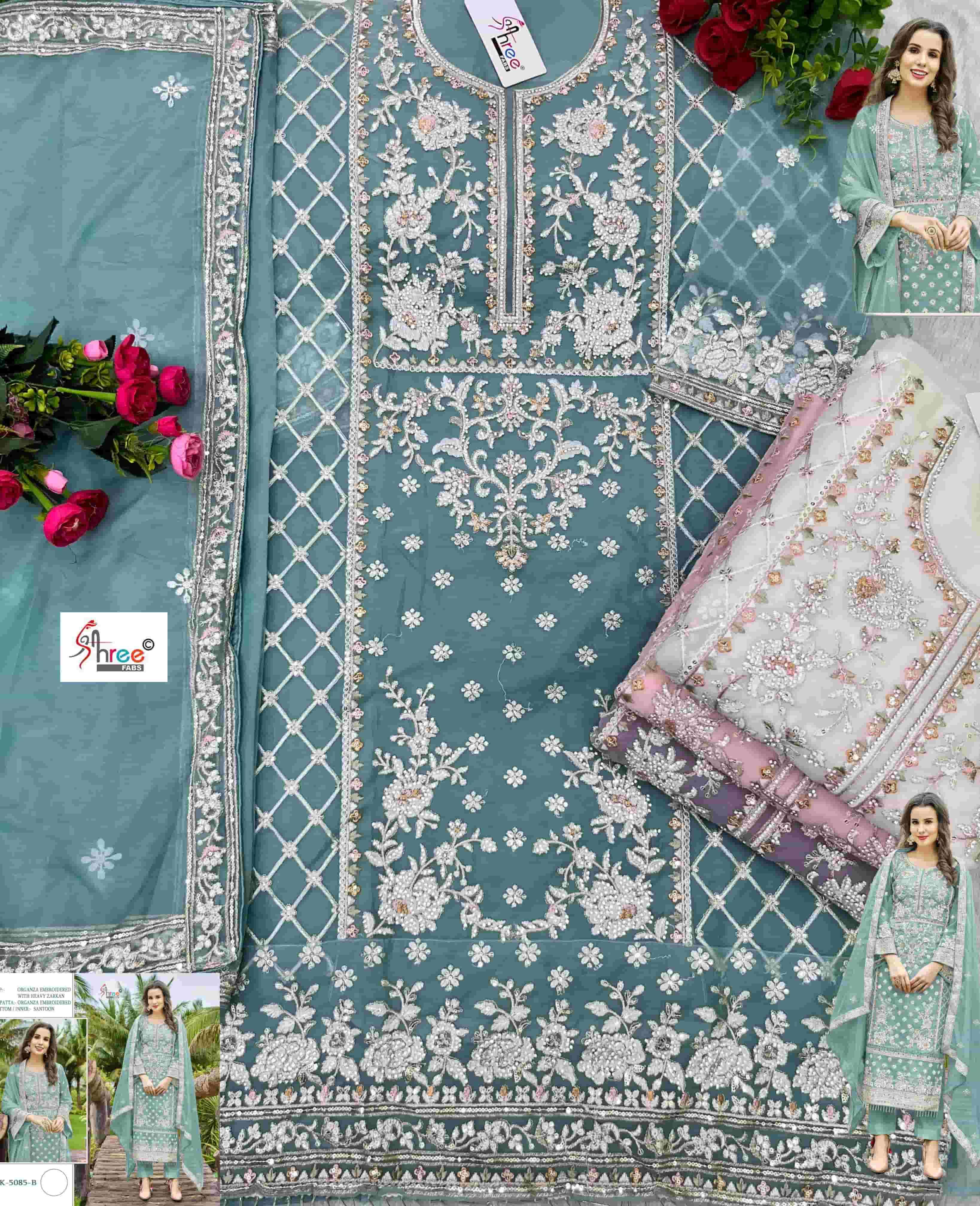Shree Fabs K 5085 B Exclusive Heavy Designer Style Pakistani Organza Suit view 2