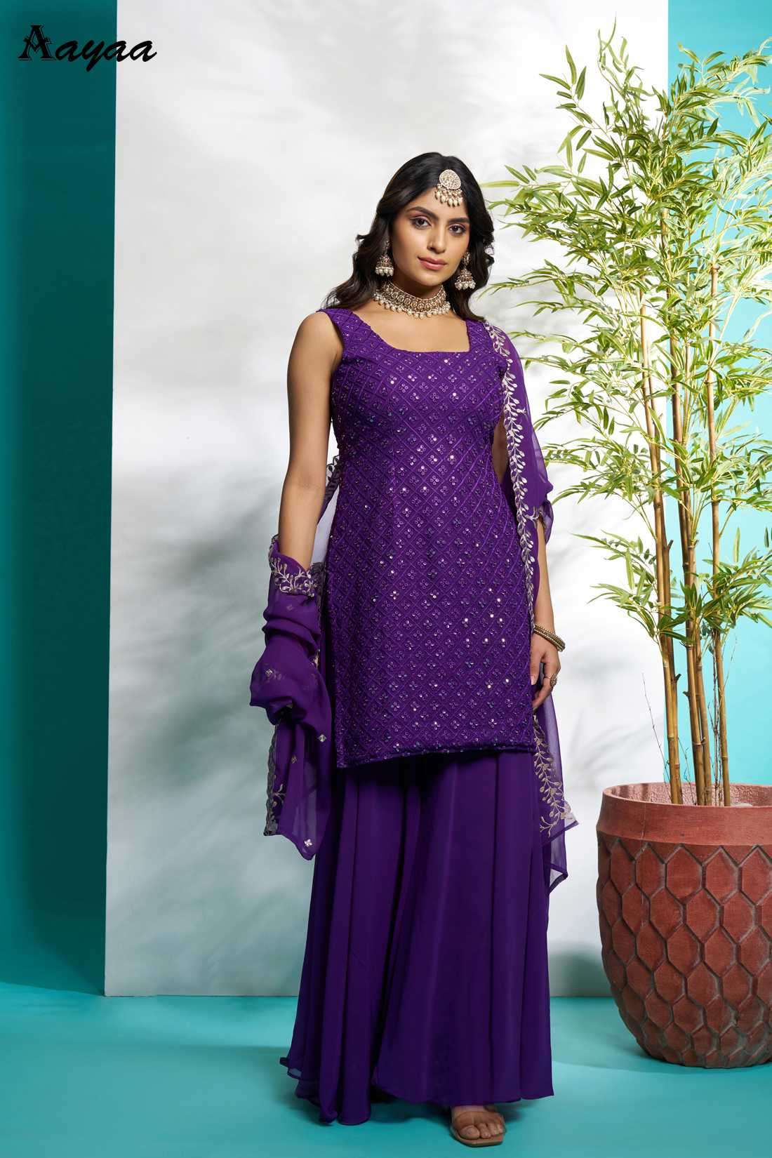 Aayaa Vol-21 Faux Georgette Readymade Salwar Suit view 17