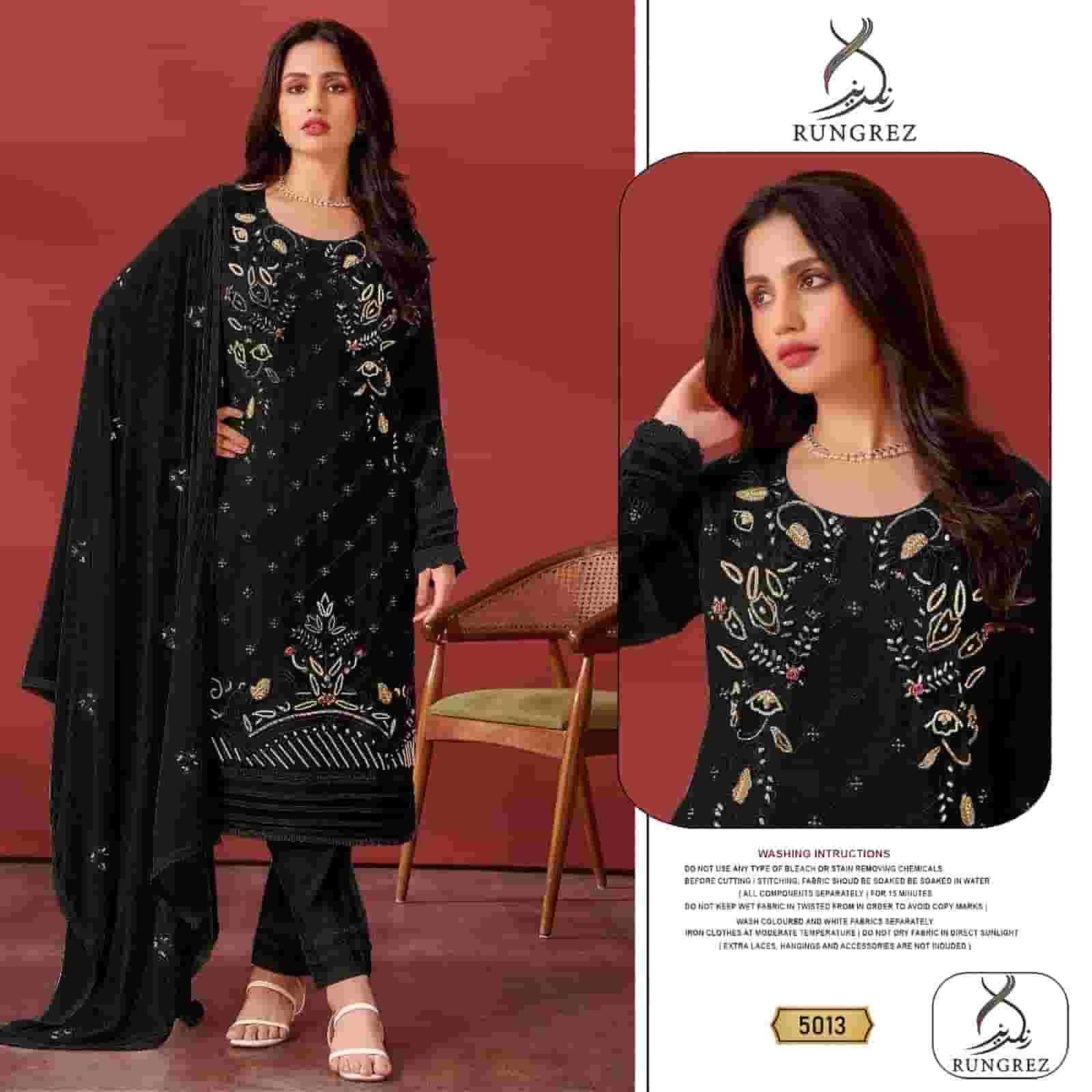 Rangrez 5013 Pakistani Fancy Designer Embroidered Suit Exporter view 2