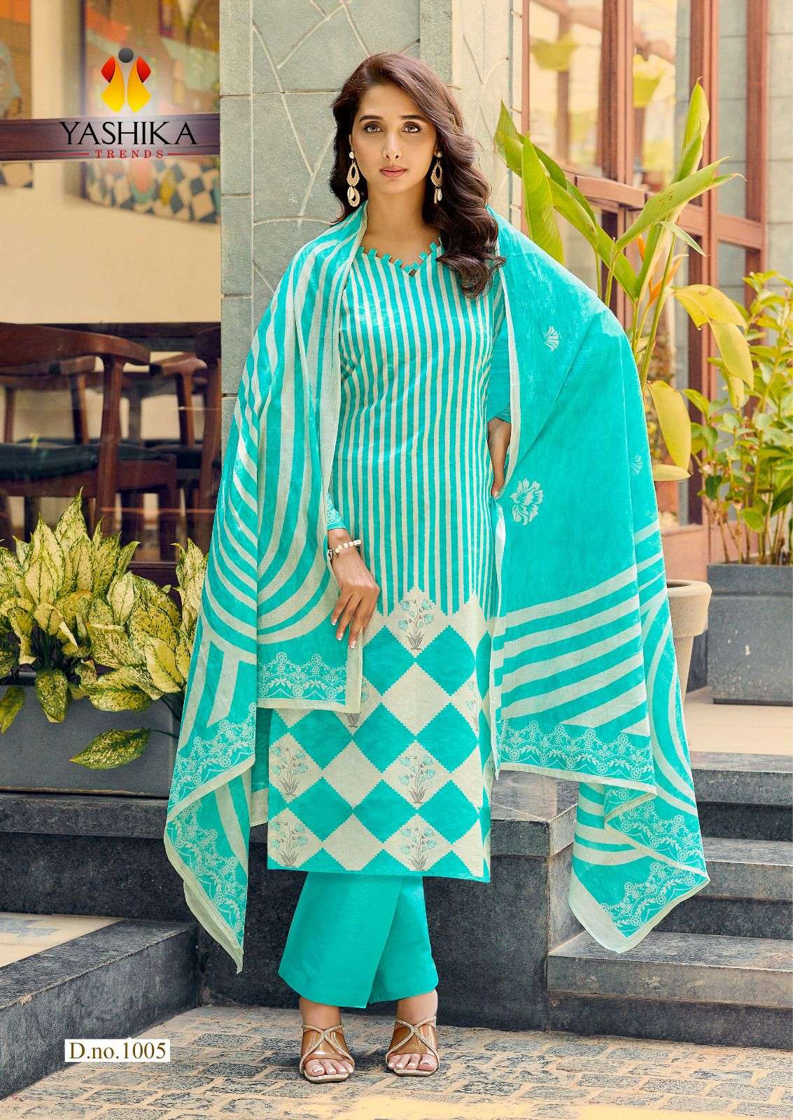 Yashika Ziana Premium Wear Cotton Dress Catalog view 6