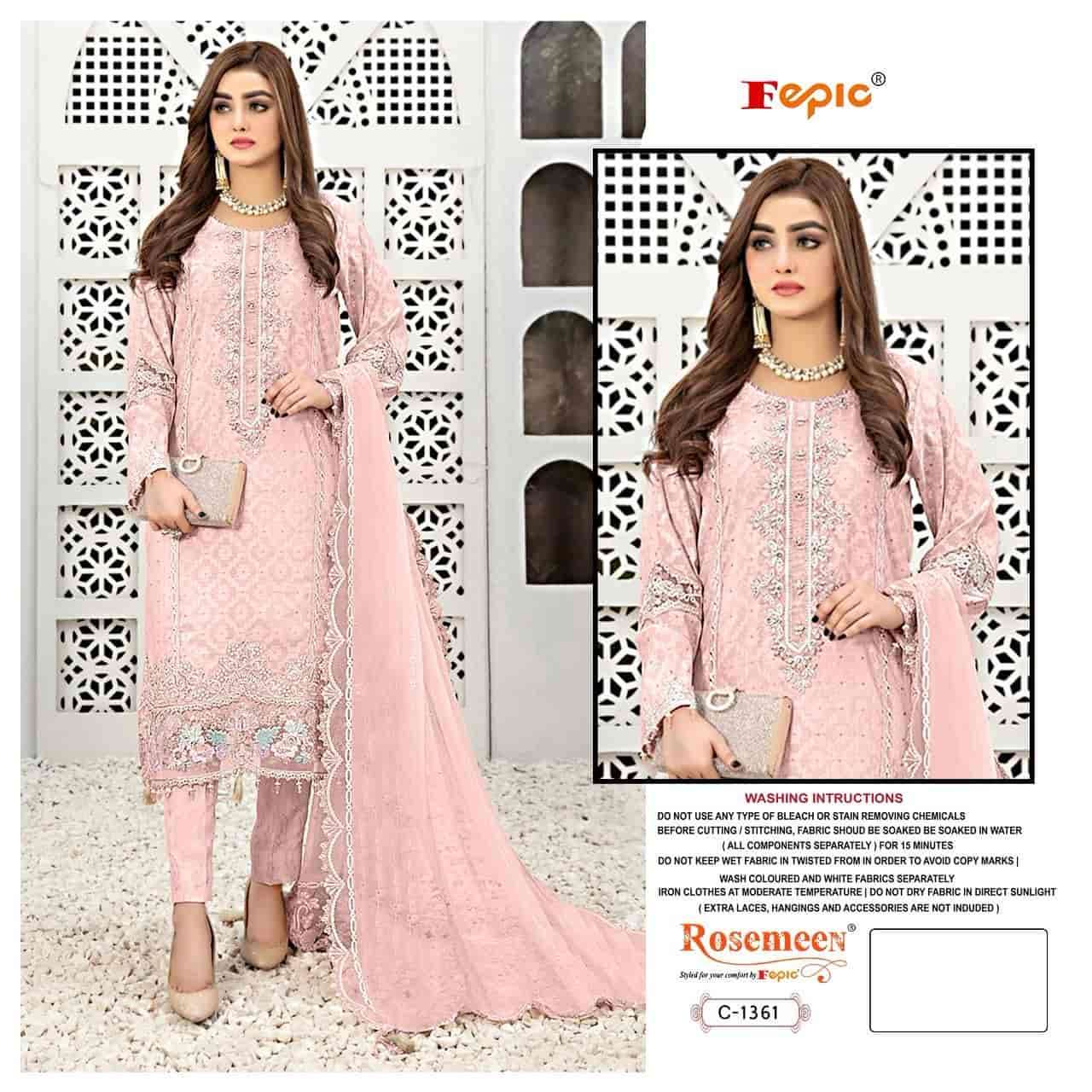 Fepic C 1361 Colors Pakistani Fancy New Designs Party Wear Suit Exporters view 8