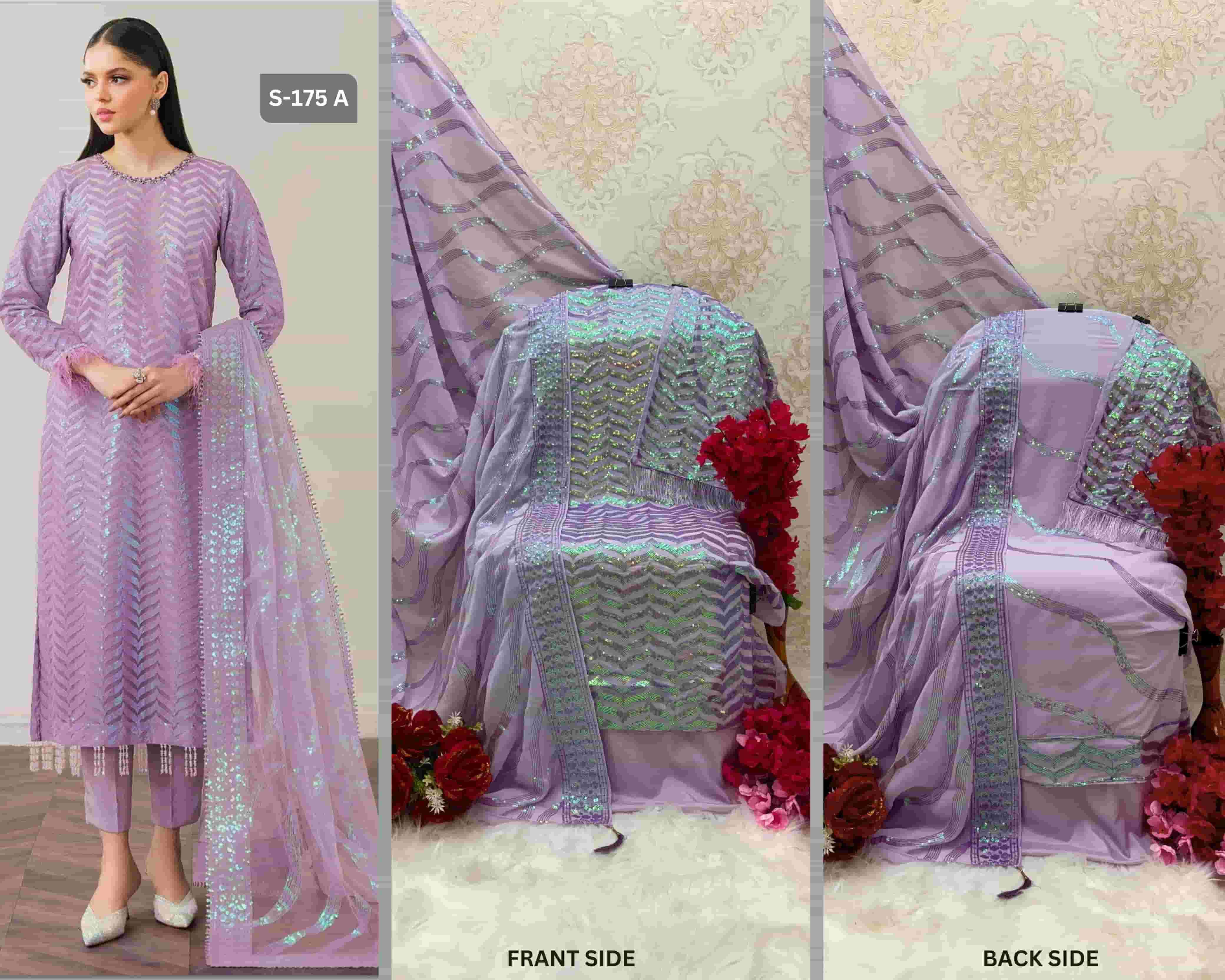Shanaya Rose Premium Edition S 175 Colors Pakistani Embroidered Salwar Suit Collection view 9