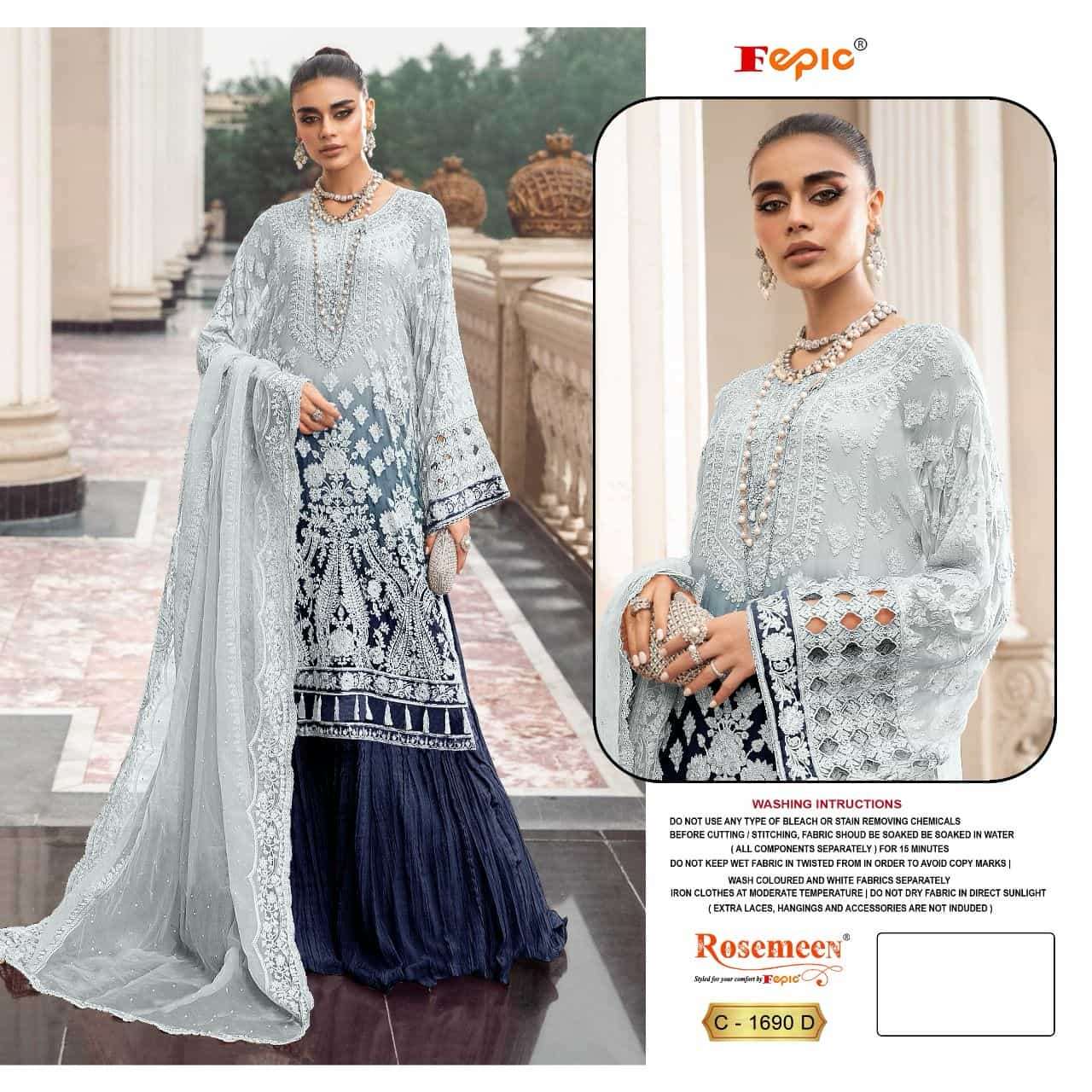 Fepic Rosemeen Shaded Georgette Pakistani Suit