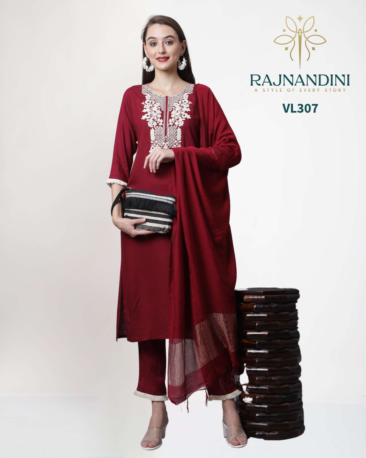 Rajnandini Zeel Festive Wear 3 Piece Set Combo Design Suit view 3