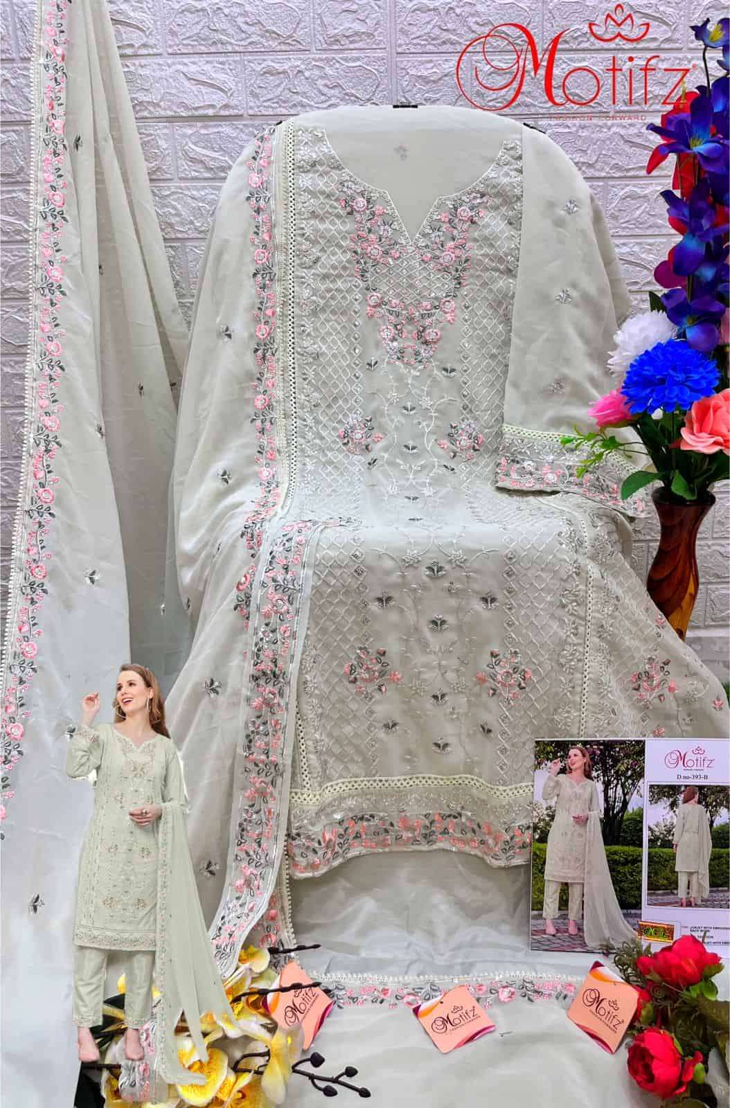 Motifz 393 Colors Pakistani Festive Wear Style Designer Salwar Suit Wholesalers view 7