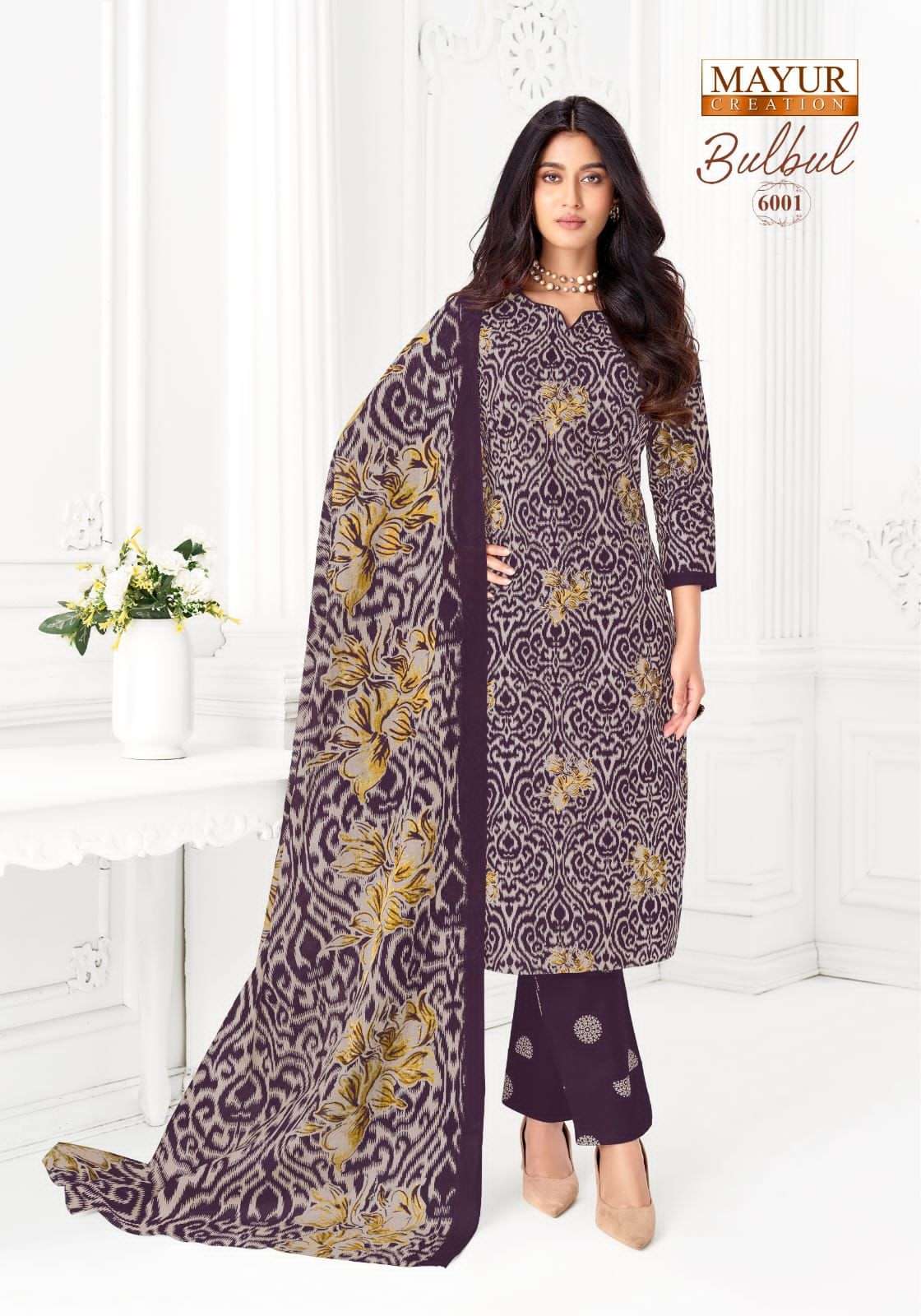 Mayur Bulbul Vol 6 Printed Cotton Dress Material Catalog view 3