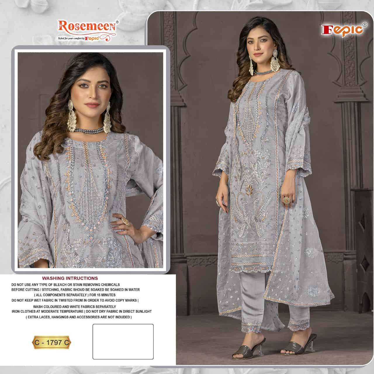 Fepic C 1797 C festive Wear Style Designer Pakistani Salwar Suit Collection view 2