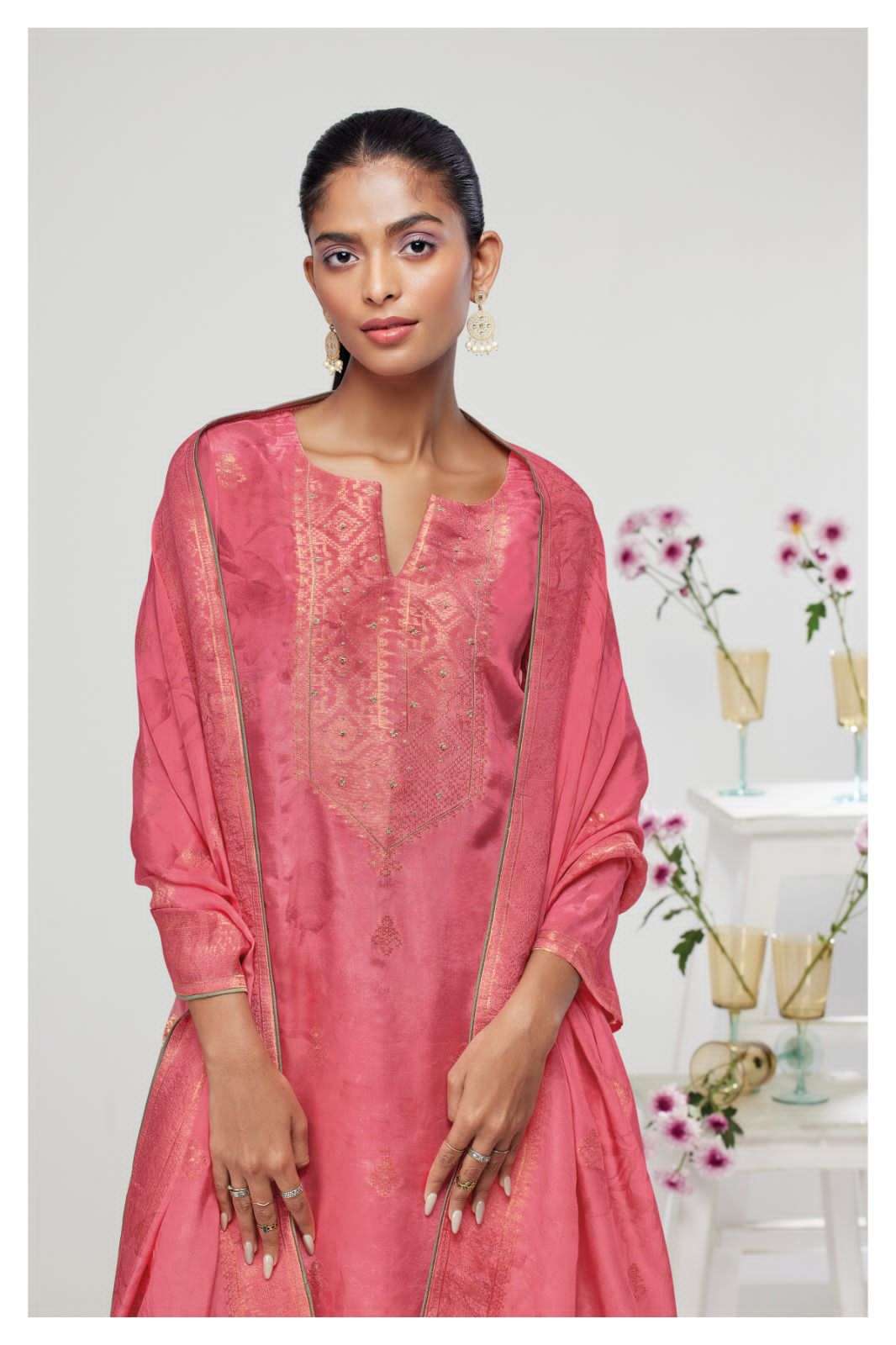 Ganga Chaheti 1688 Partywear Silk Branded Traditional Dress Collection view 2