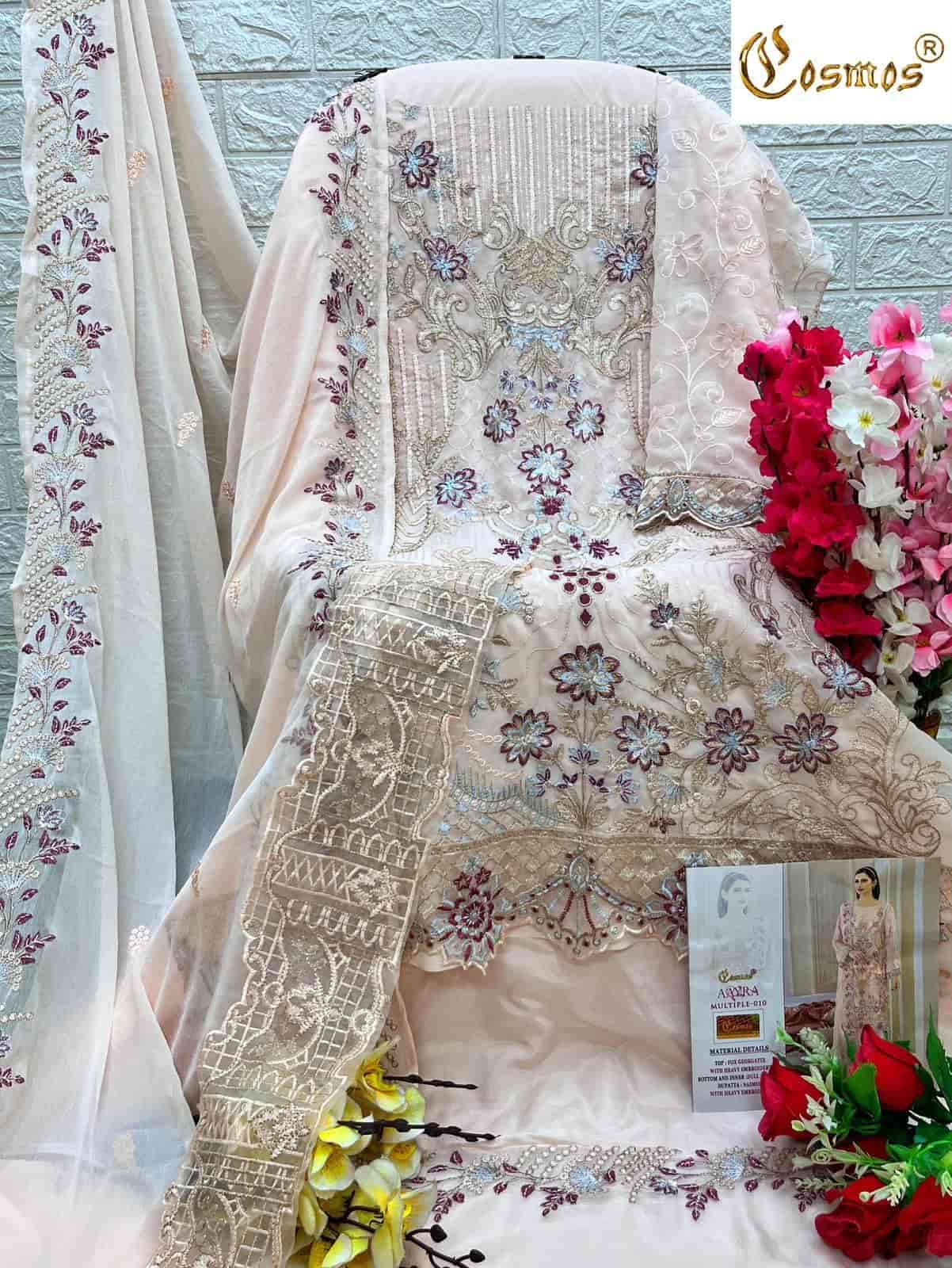 Cosmos Aayra Multiple 010 Pakistani Festive Wear style Heavy Designer Suit view 3