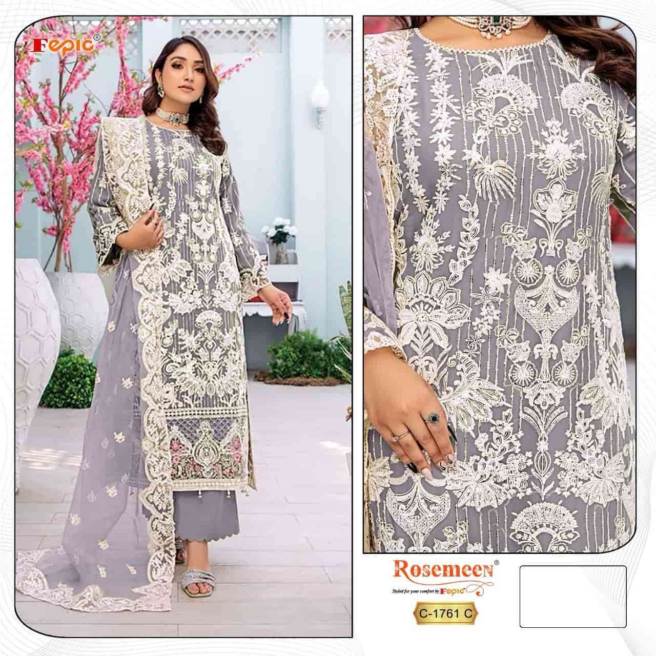 Fepic C 1761 Colors Heavy Designer Style Pakistani Embroidered Dress Exporter view 2