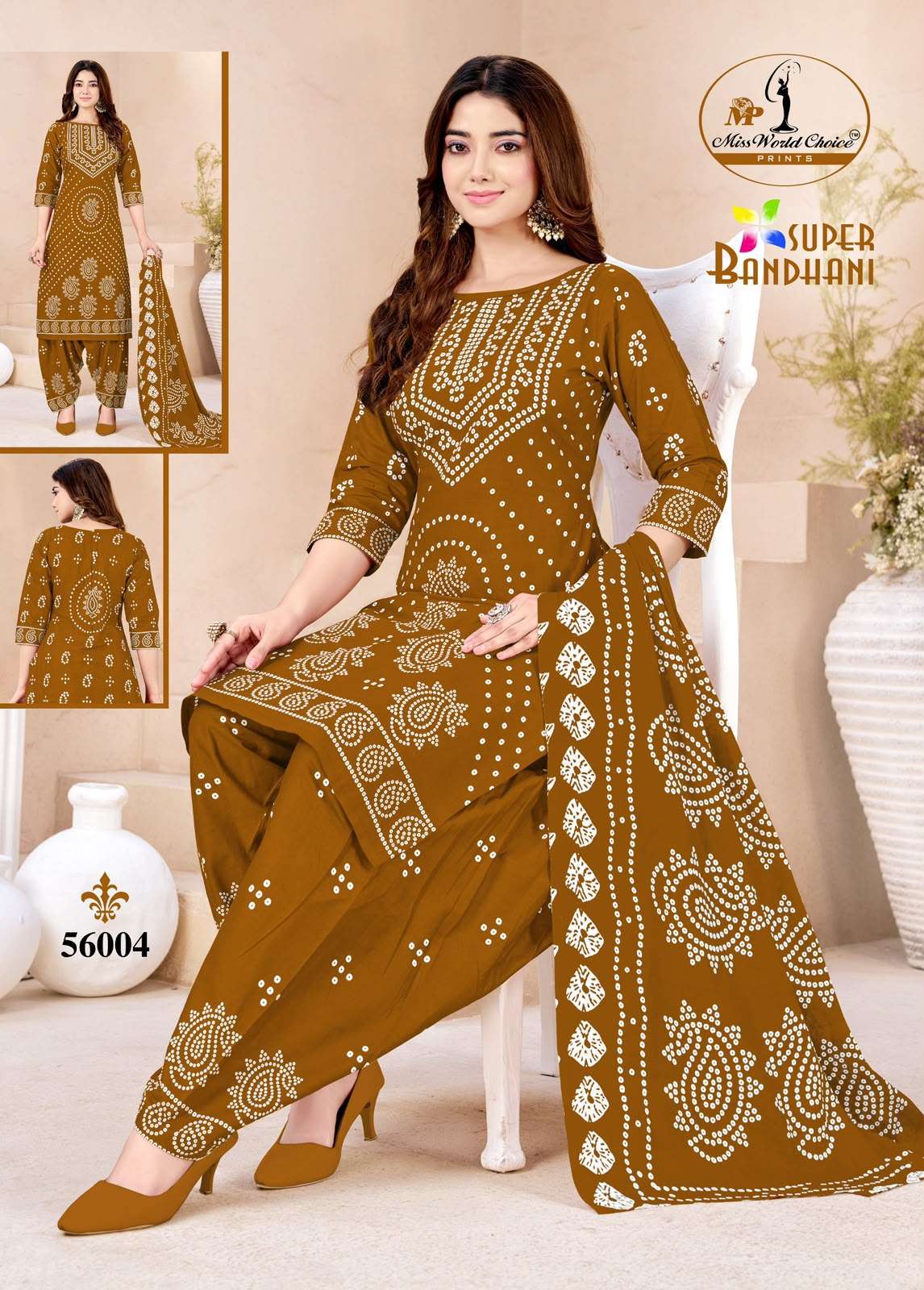 Miss World Choice Super Bandhani Vol 56 Pure Cotton Bandhani Suit view 9