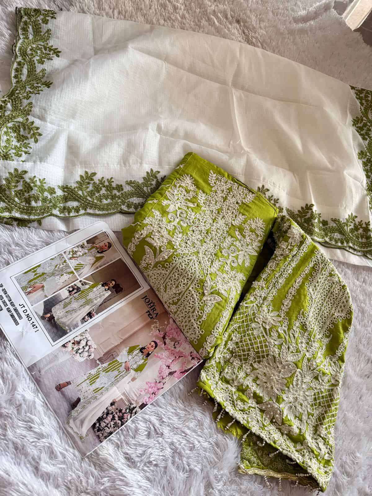 Johra Tex 147 I Pakistani Style Designer Cotton Salwar Suit Exporter view 3