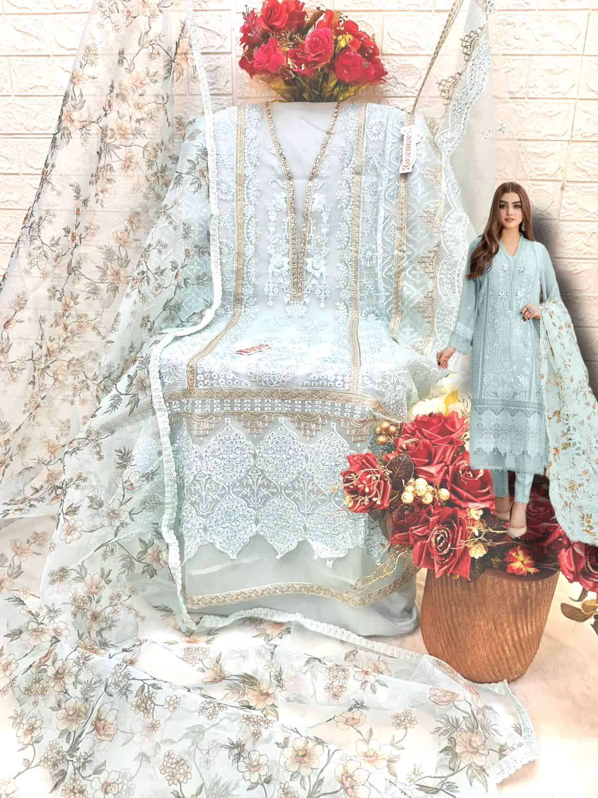 Fepic Rosemeen Organza Pakistani Salwar Suit view 7