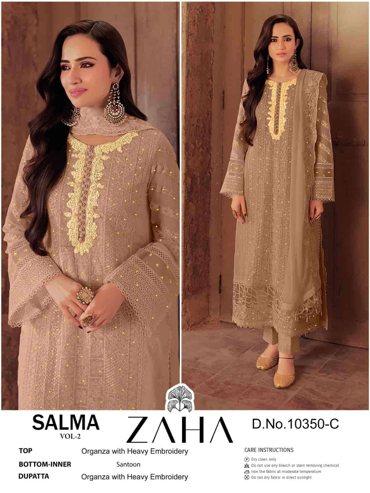 Zah 10350 C Festive Wear Style Designer Embroidered Dress Ensemble