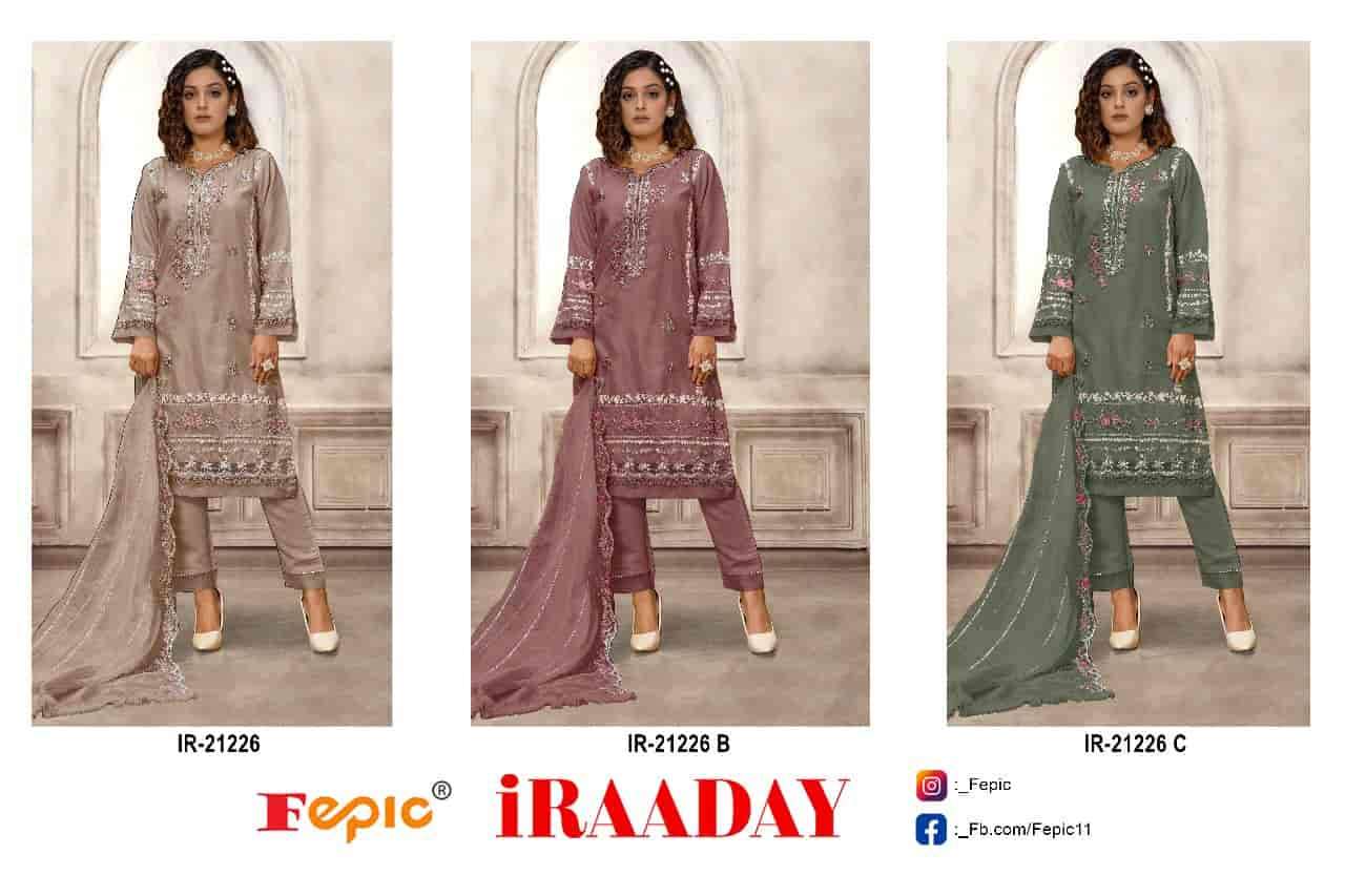 Fepic IR 21226 Colors Pakistani Designer Organza Salwar Kameez Wholesalers view 4