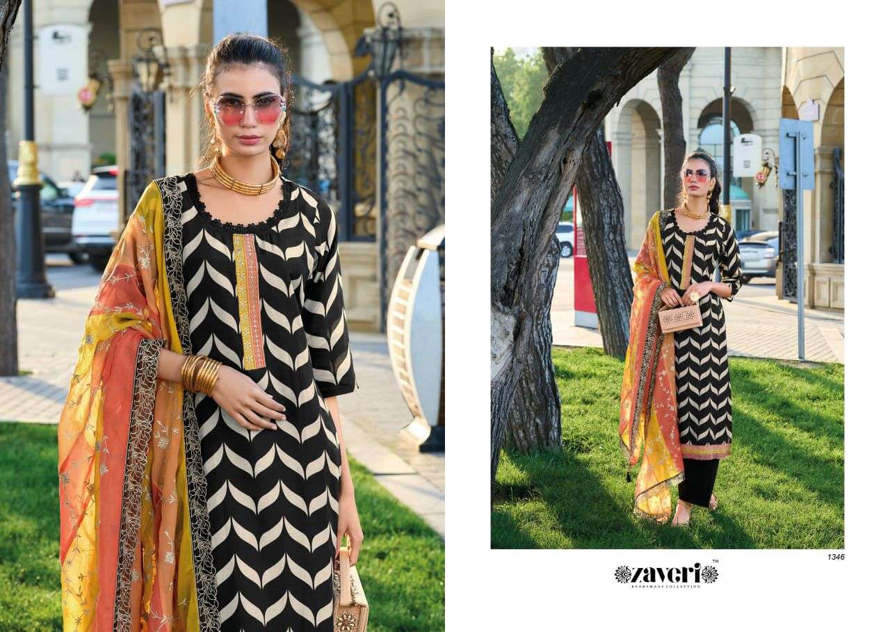 Zaveri Akshara Readymade Muslin 3 Piece Suit view 2