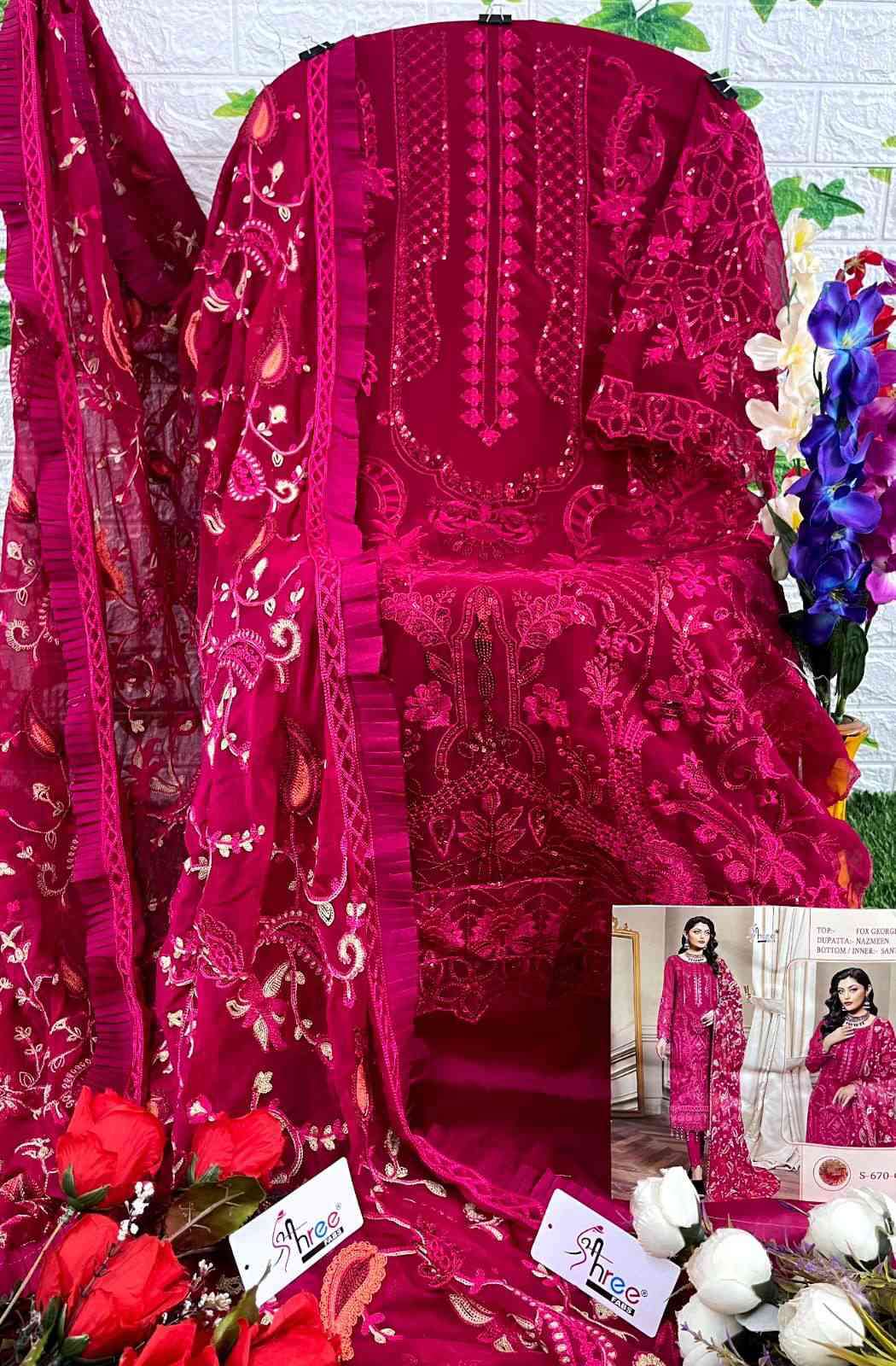 Shree Fabs S 670 Colors New Designer Pakistani Suit Catalog Collection view 8