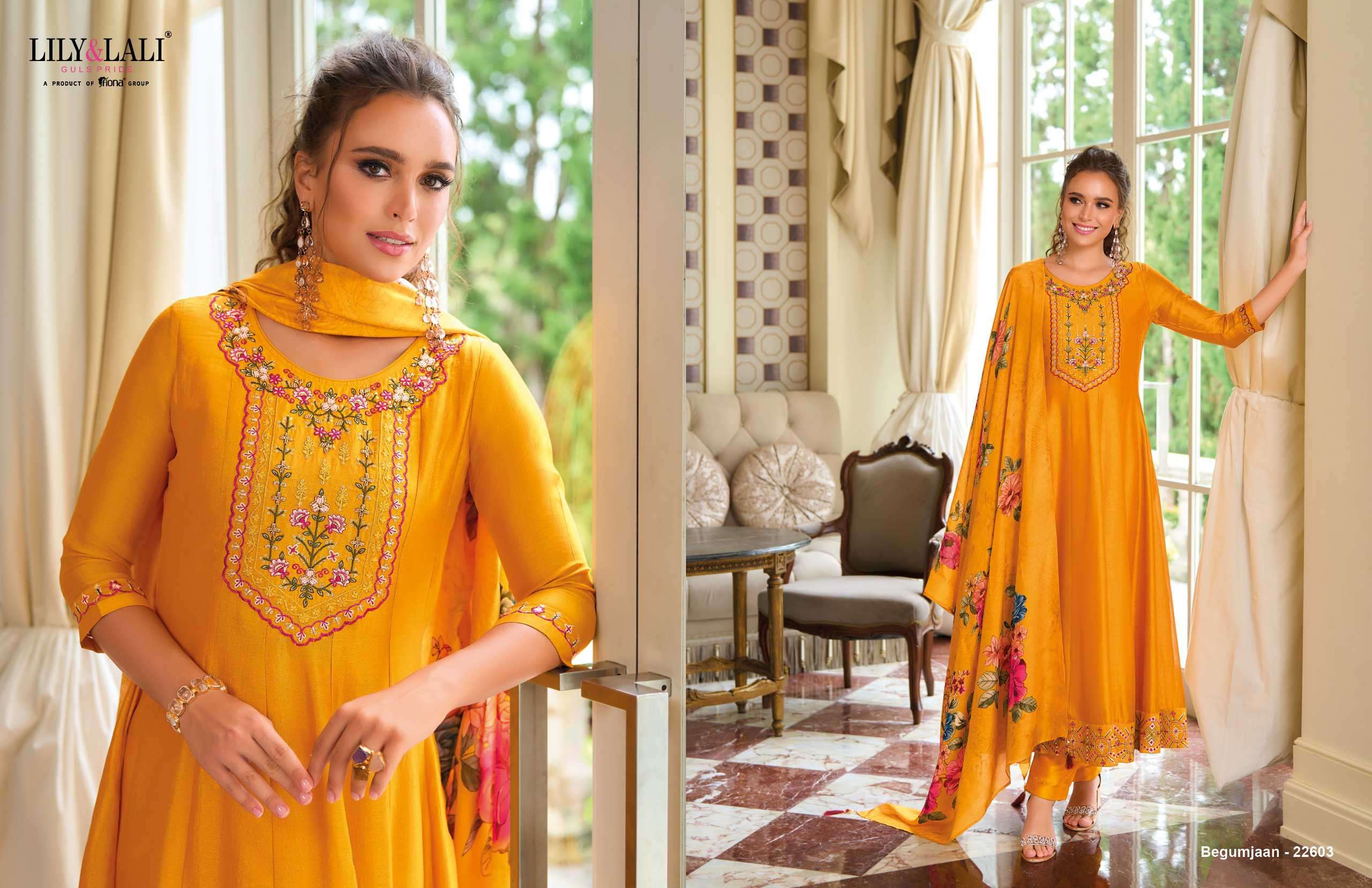 Lily & Lali Begum Jaan Anarkali Suit view 8