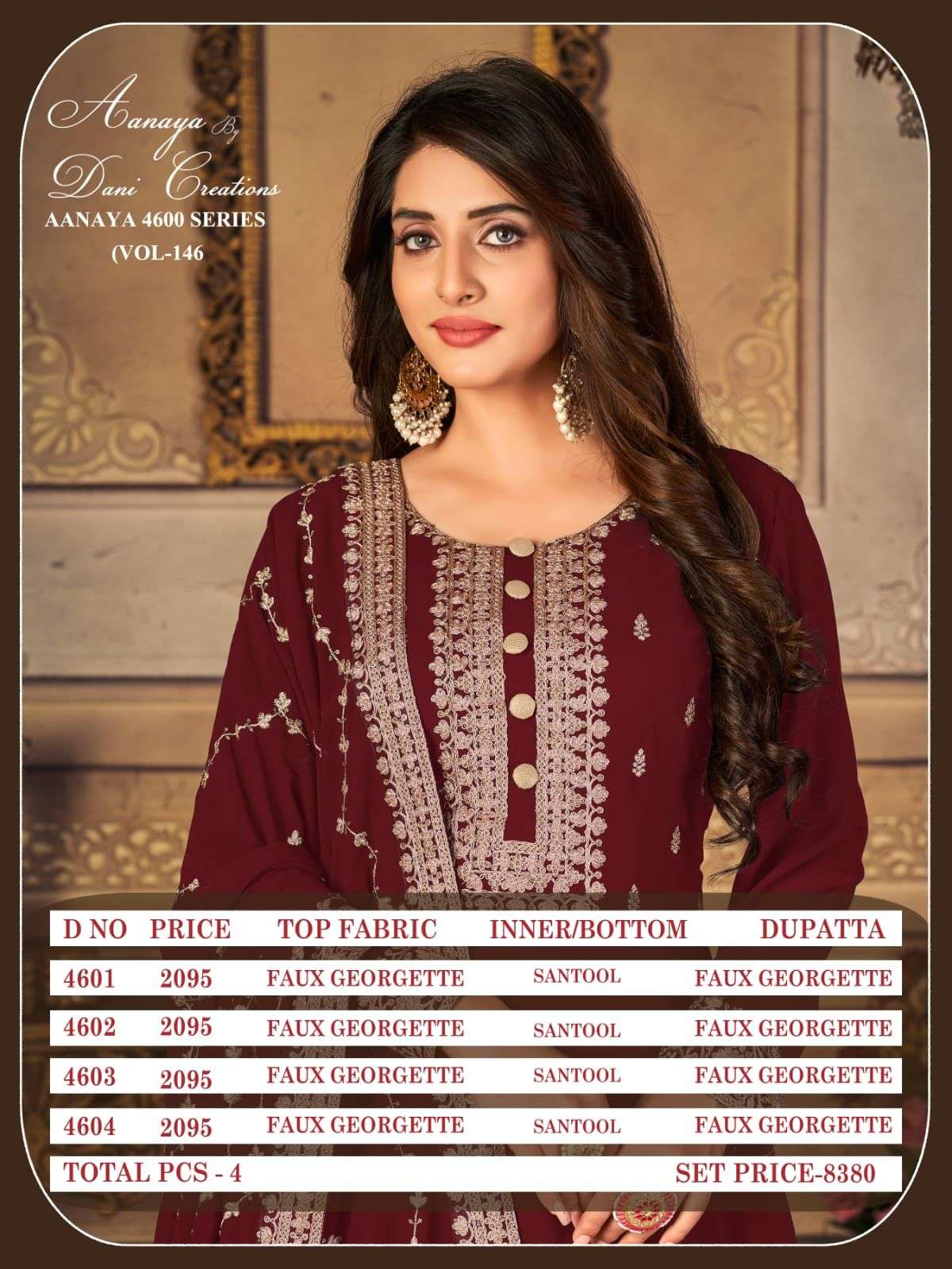 Aanaya 4600 Series Vol 146 Designer Party Wear Anarkali Gown view 9