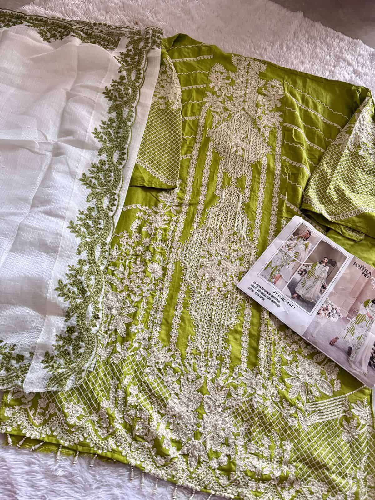 Johra Tex 147 I Pakistani Style Designer Cotton Salwar Suit Exporter view 2