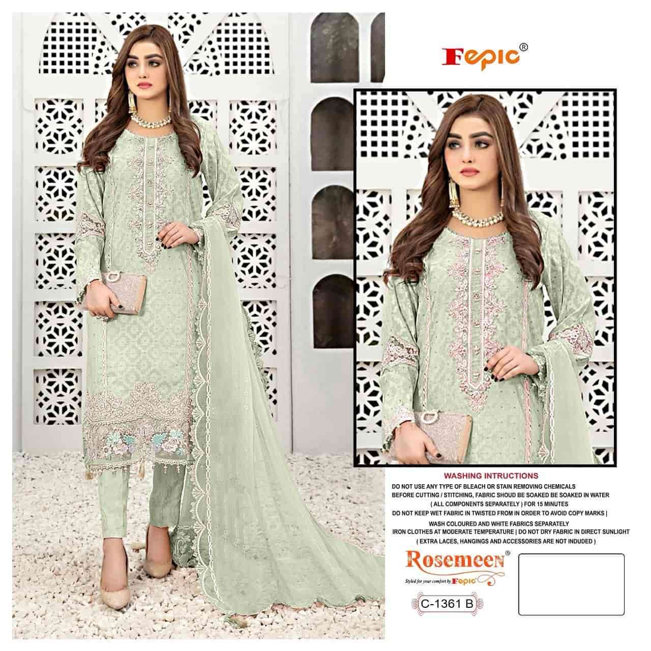 Fepic C 1361 Colors Pakistani Fancy New Designs Party Wear Suit Exporters view 6