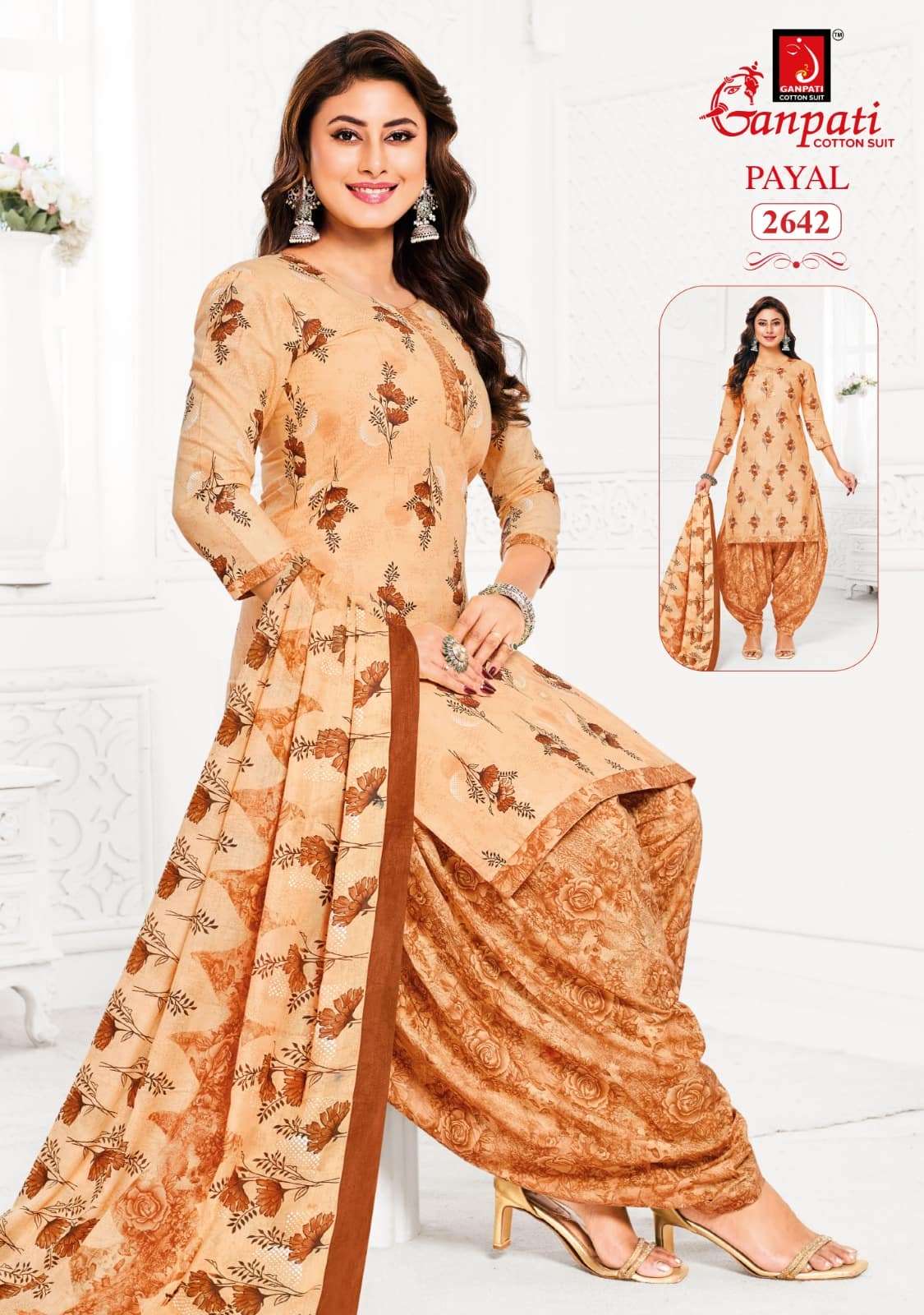 Ganpati Payal Vol 12 Pure Cotton Dress Material Catalog view 9