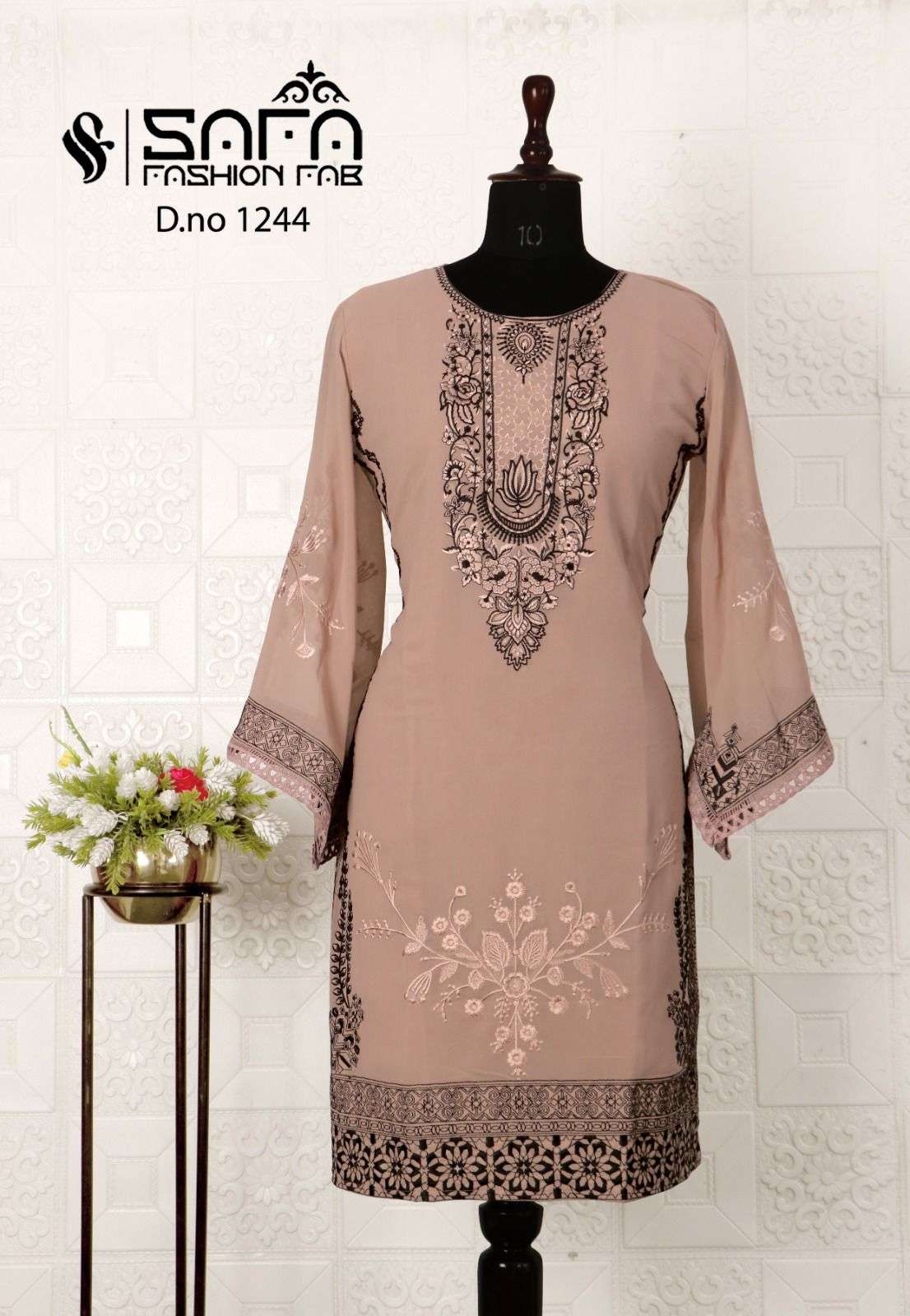 Safa Fashion Fab 1244 Fancy Designer Readymade Kurti Bottom Dupatta Collection view 2