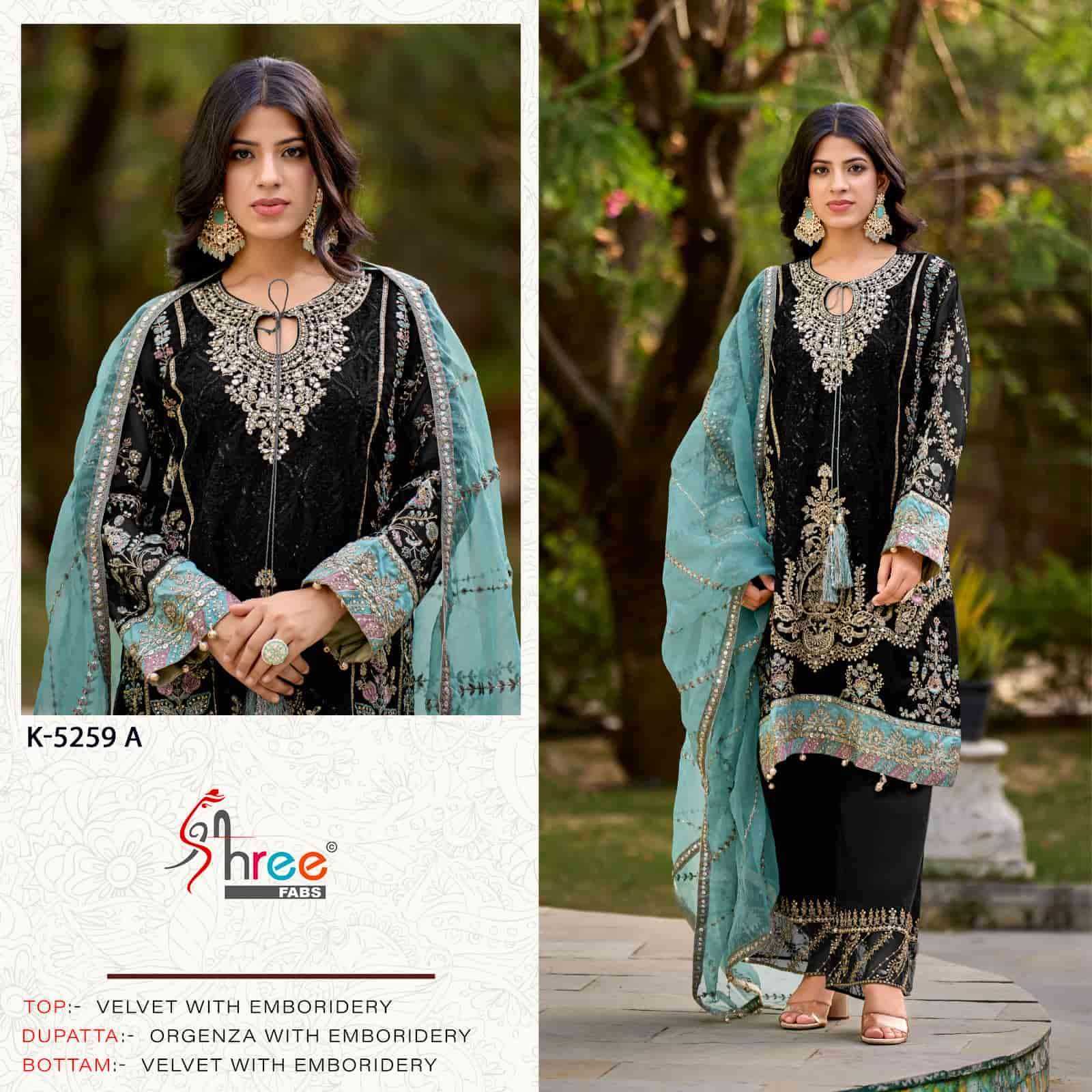 Shree Fabs K 5259 A Festive Wear Style Designer Pakistani Velvet Suit Exporter