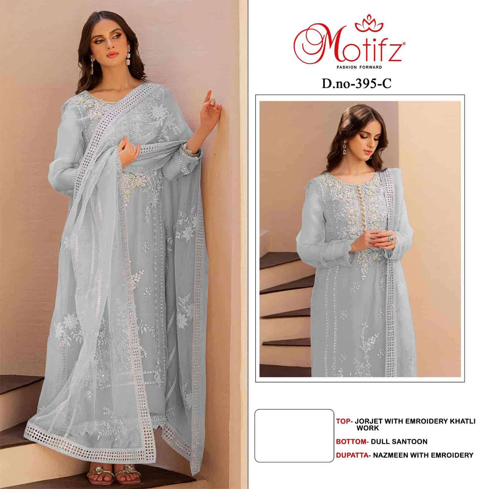 Motifz 395 Colors Pakistani Festive Wear Style Latest Designer Salwar Suit Exporter