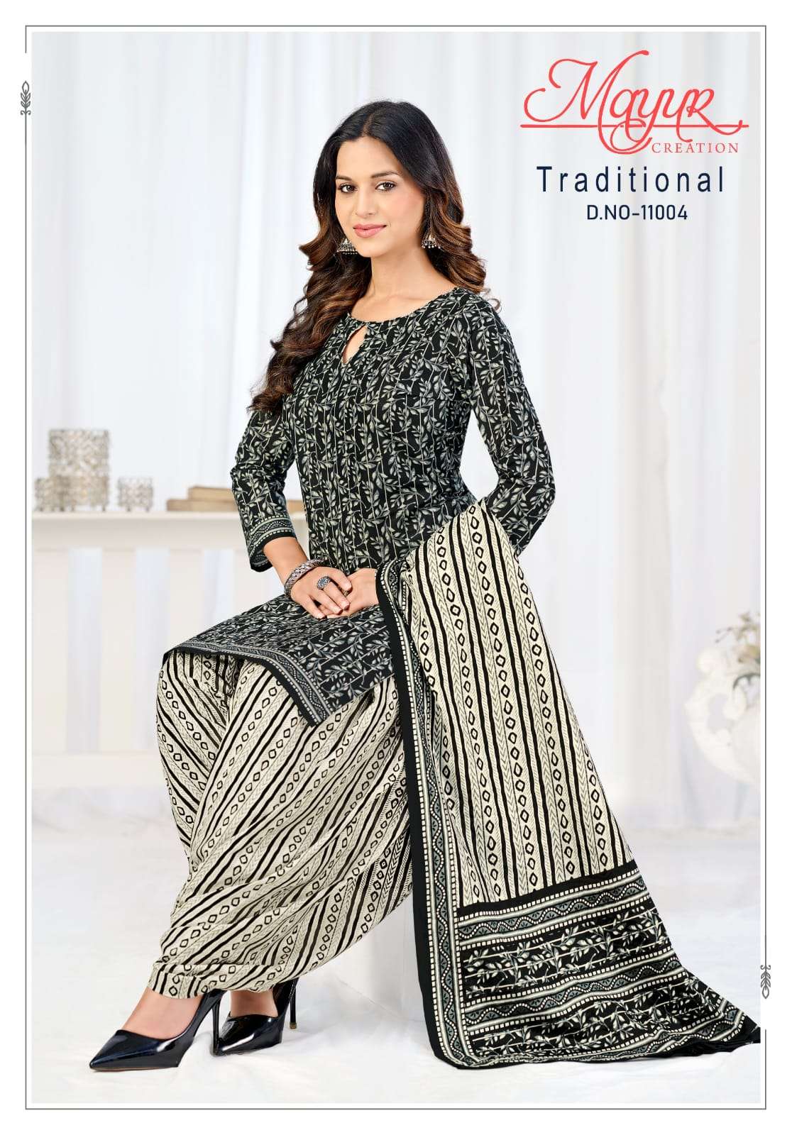 Mayur Traditional Pure Cotton Dress Material view 8