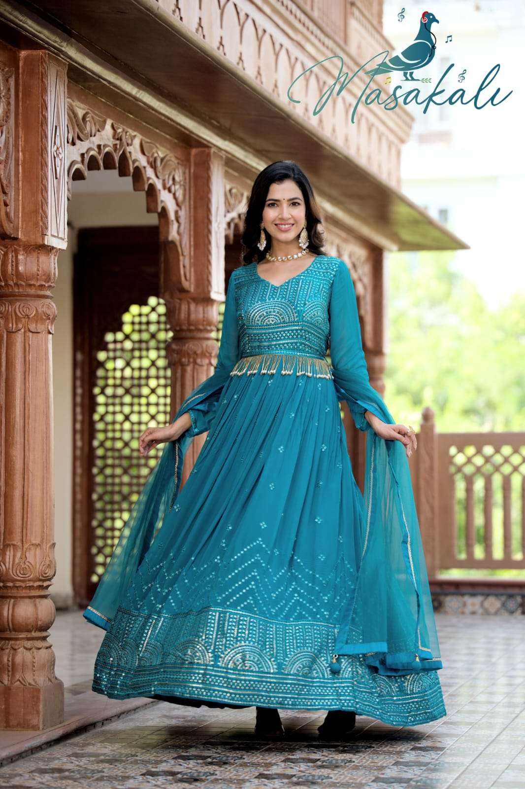 Masakali 31003 To 31004 Designer Gown Partywear Collection Latest Designs