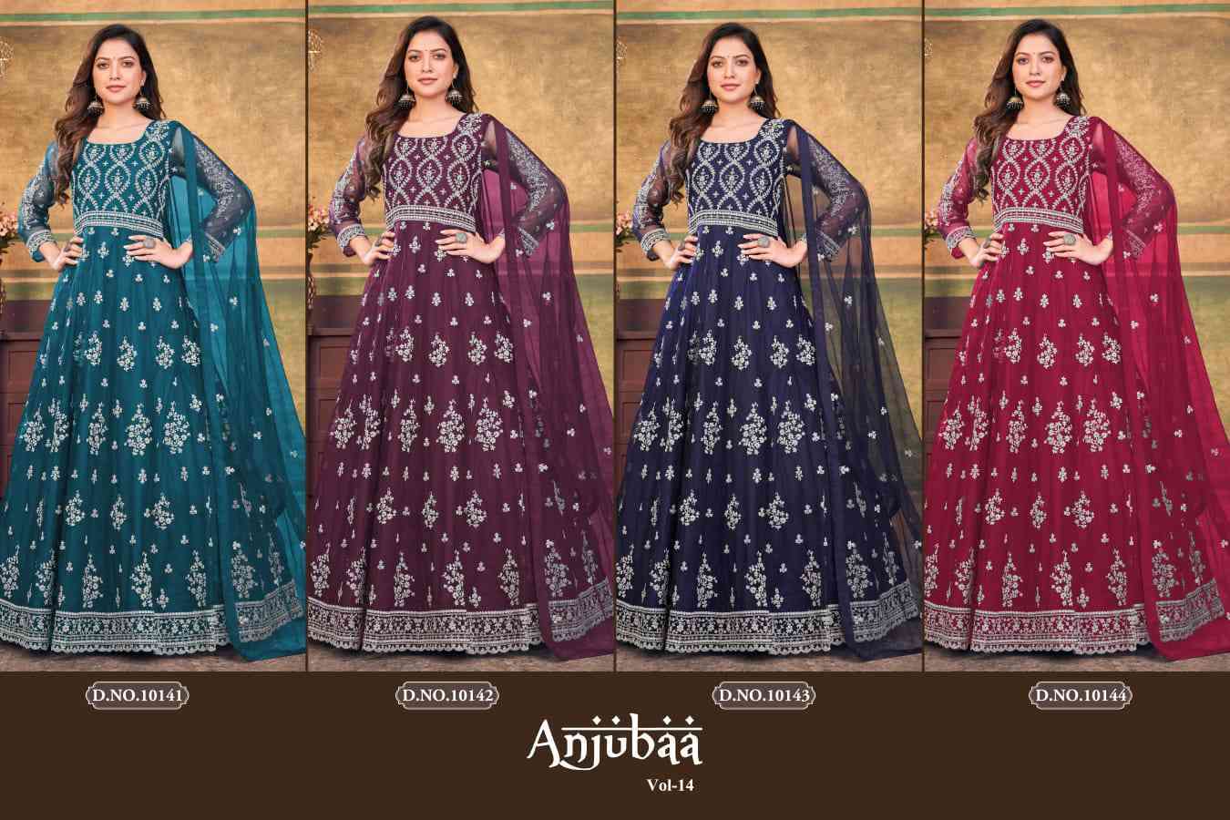 Anjubaa Vol 14 Wedding Collection Anarkali view 10
