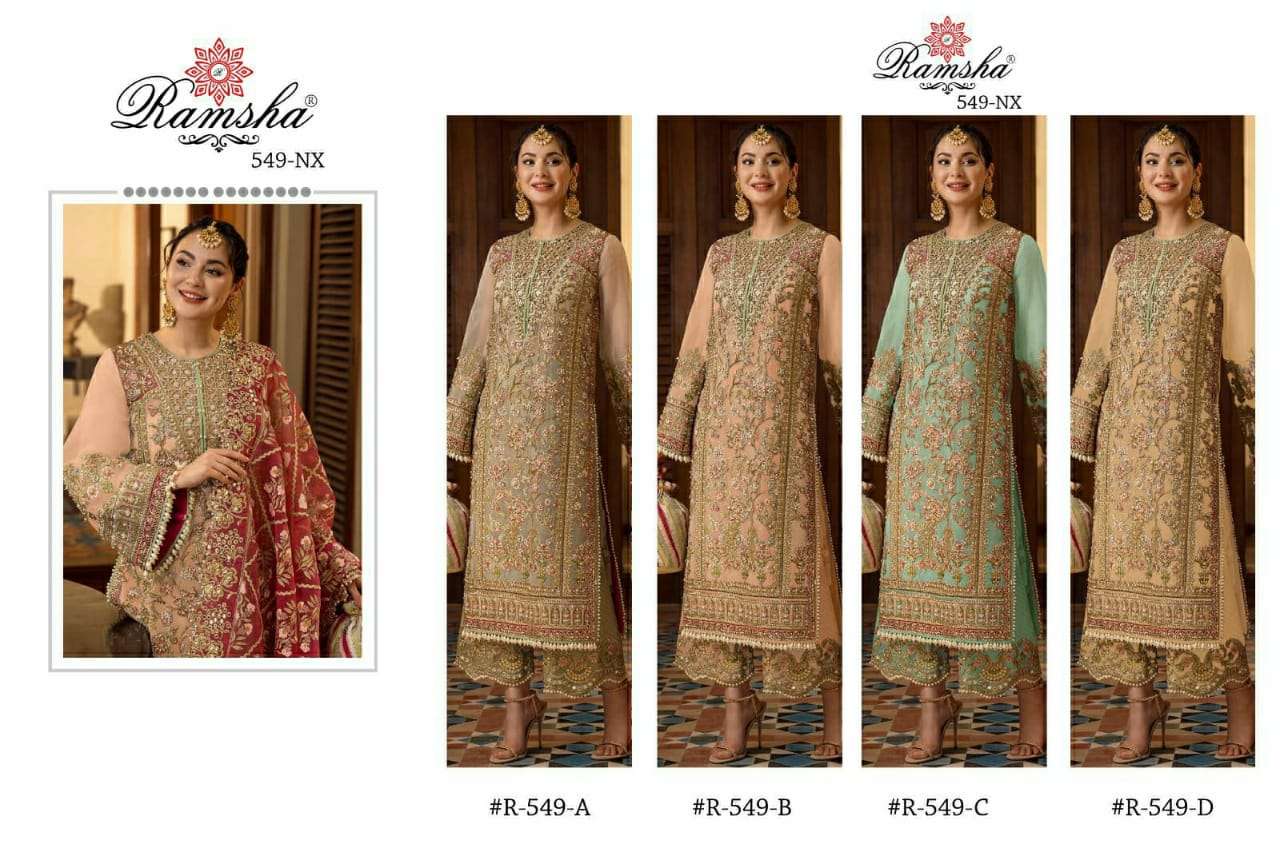 Ramsha R 549 Nx Heavy Work Pakistani Dress New Collection view 9