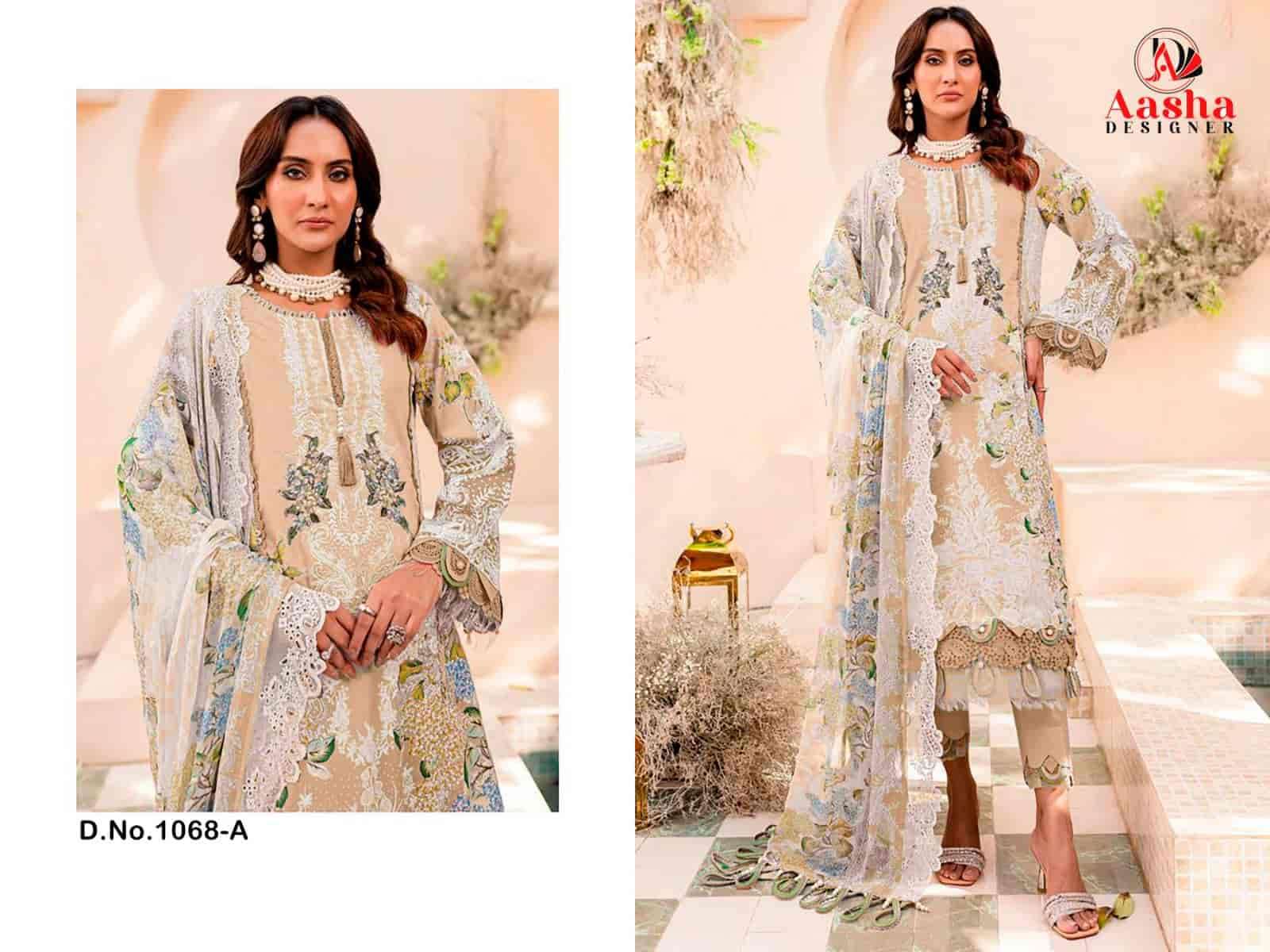 Aasha Designer Cotton Embroidered Salwar Suit view 5