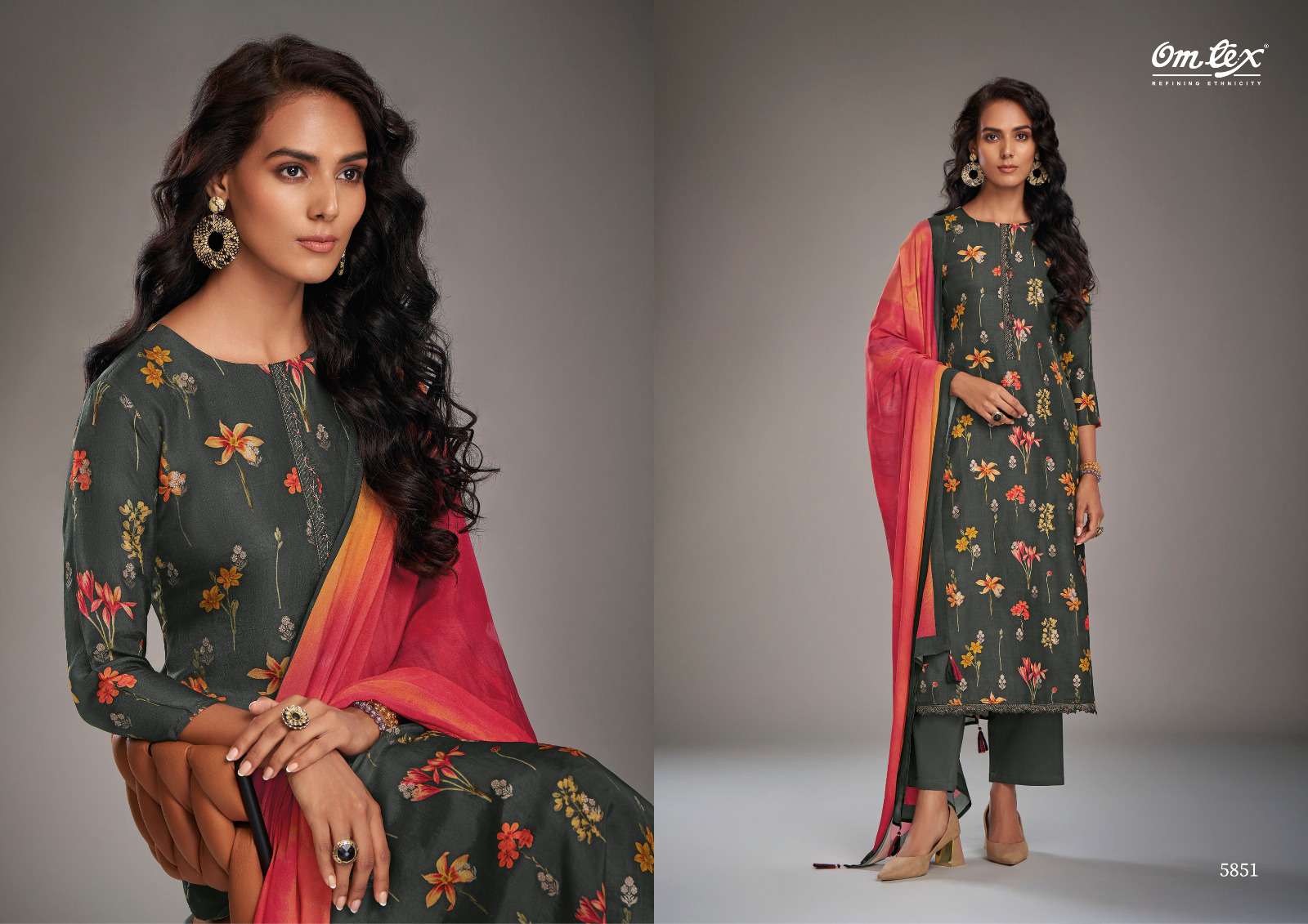Omtex Olesca Exclusive Fancy Ladies Suit New Collection view 2