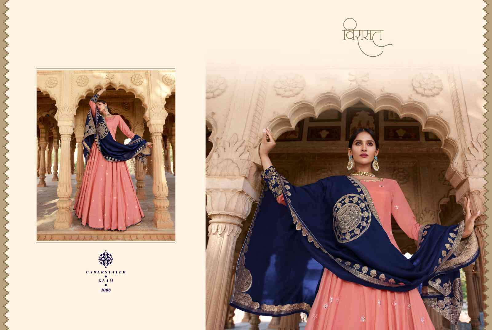 Virasat Kadambari 1001 To 1006 Designer Partywear Gown view 4