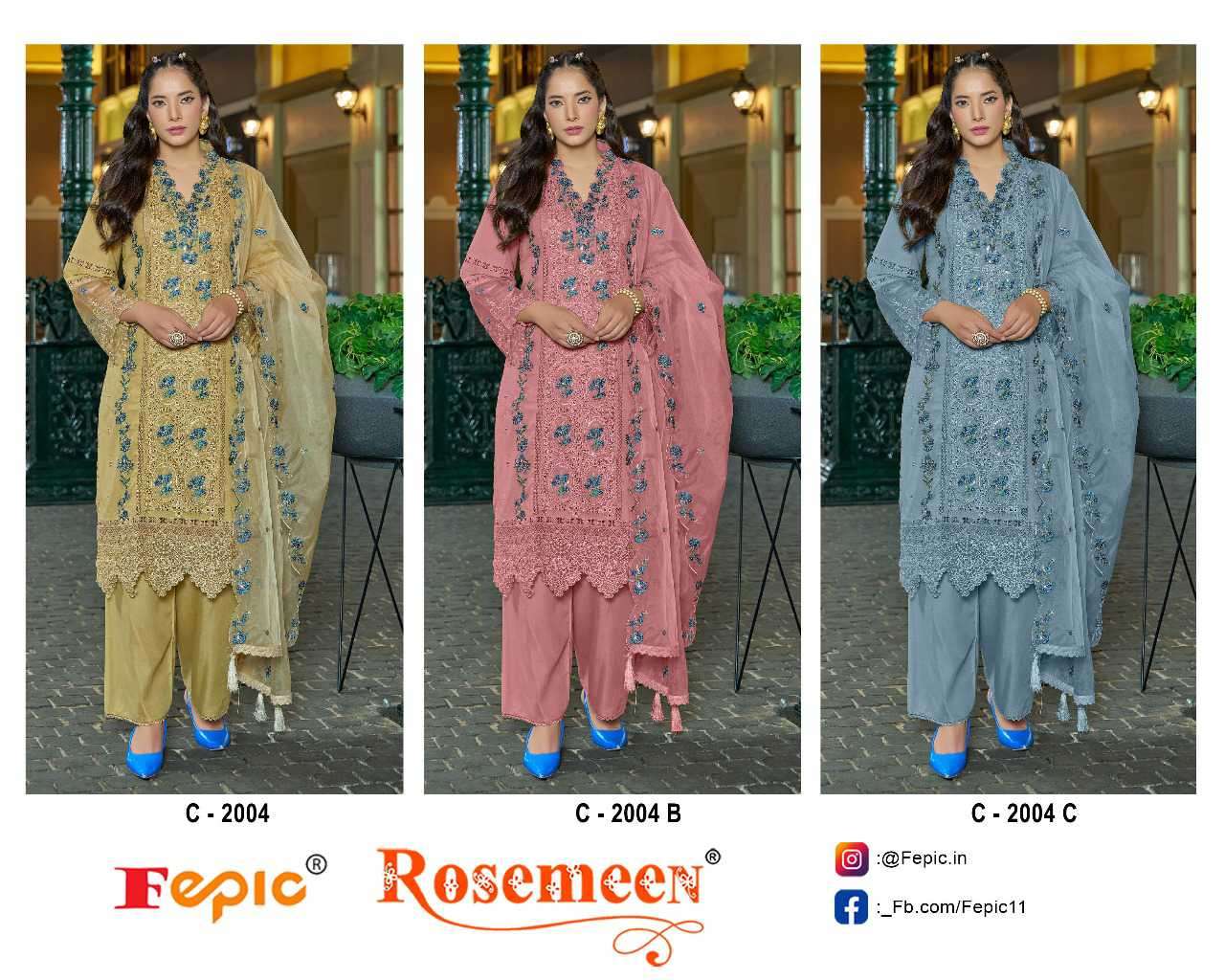 Fepic Rosemeen Embroidered Pakistani Suit view 4
