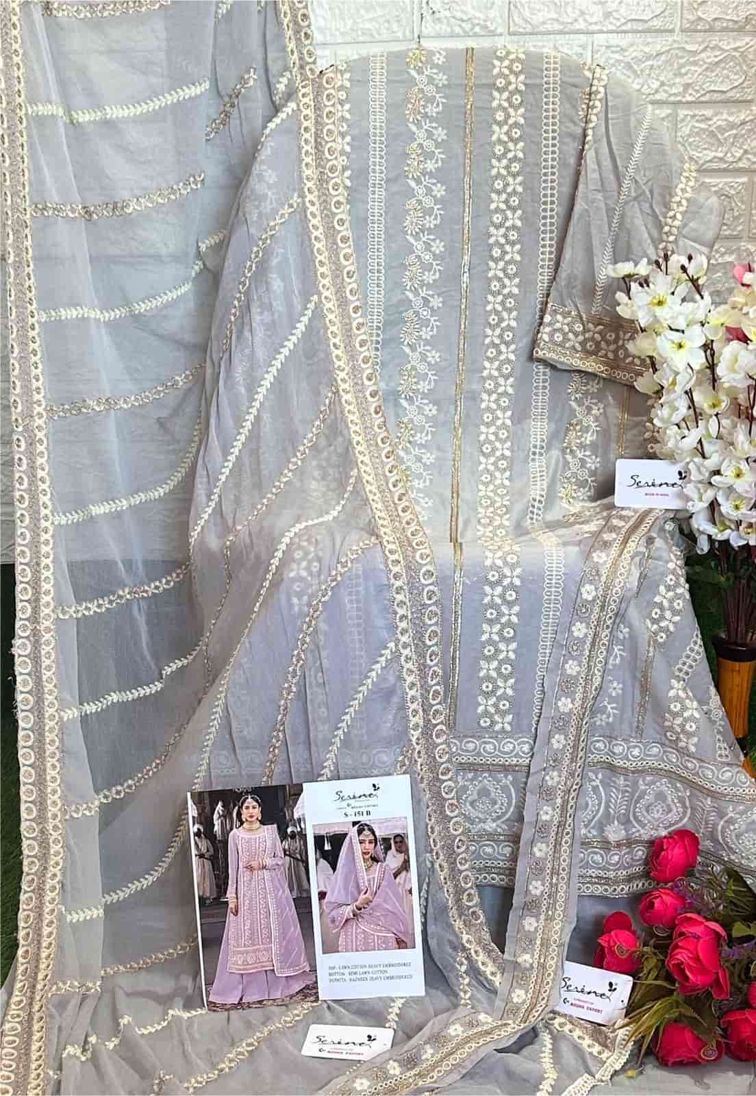 Serine S 151 Colors Pakistani Party Wear Style Designer Suit Wholasaler view 7