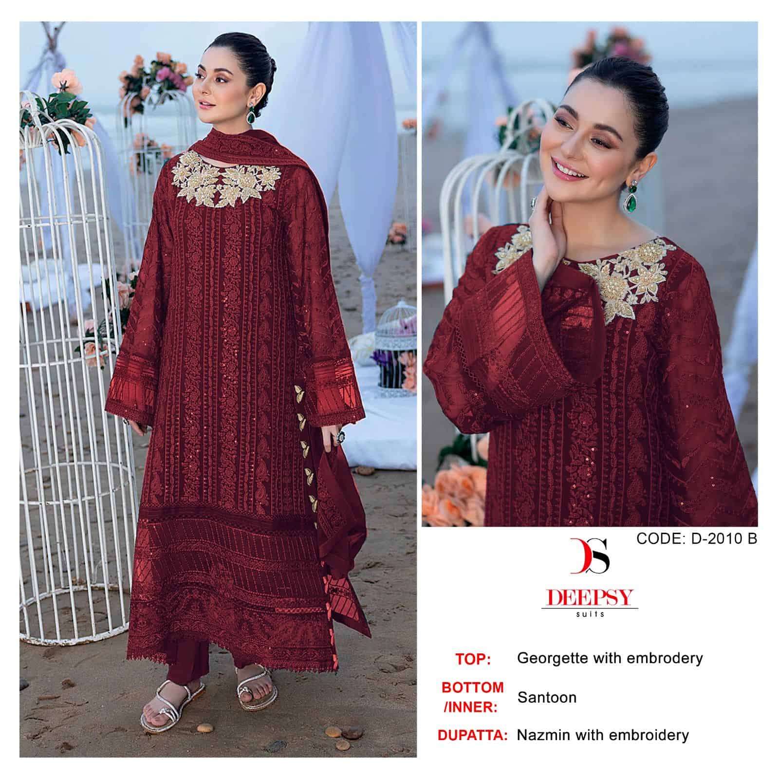 Deepsy D 2010 Colors Pakistani New Latest Designer Pakistani Suit Wholesalers view 3