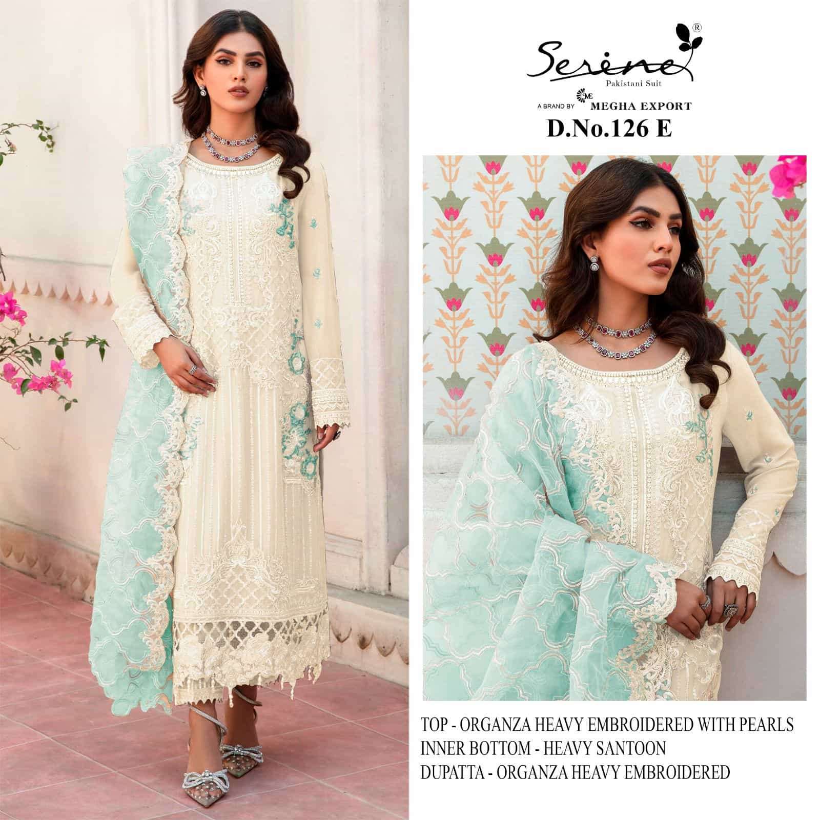 Megha Export S 126 Colors Pakistani Fancy Designer Style Party Wear Collection