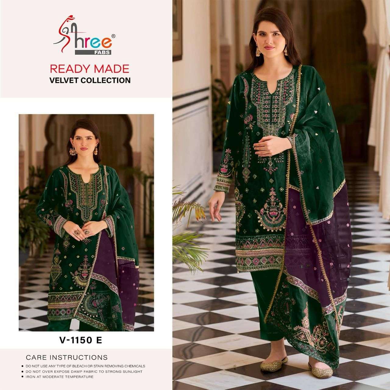 Shree Fabs V 1150 Colors Pakistani Festive Wear Style Winter Wear Suit Wholesalers view 2