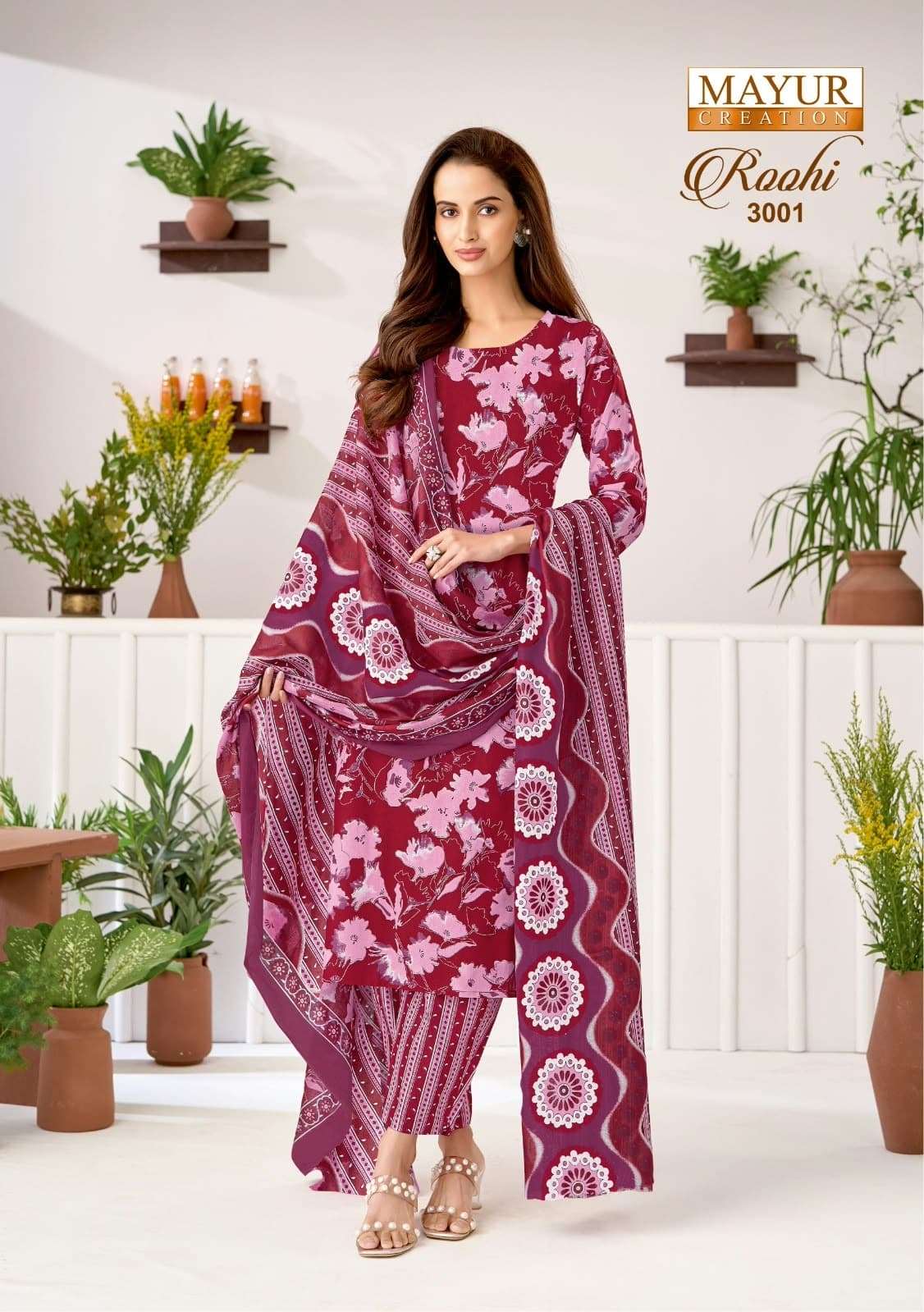 Mayur Roohi Vol 3 Pure Cotton Dress Material view 2